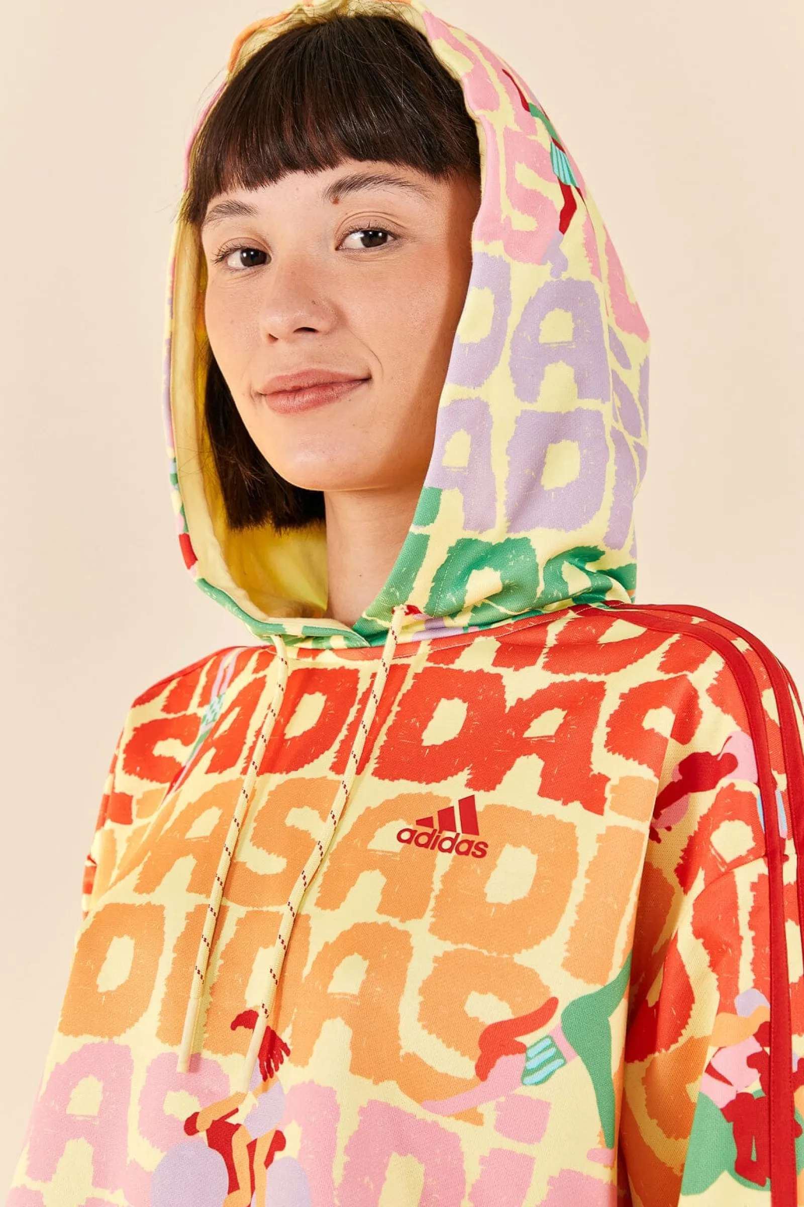ADIDAS FARM HOODIE PEARL CITRINE