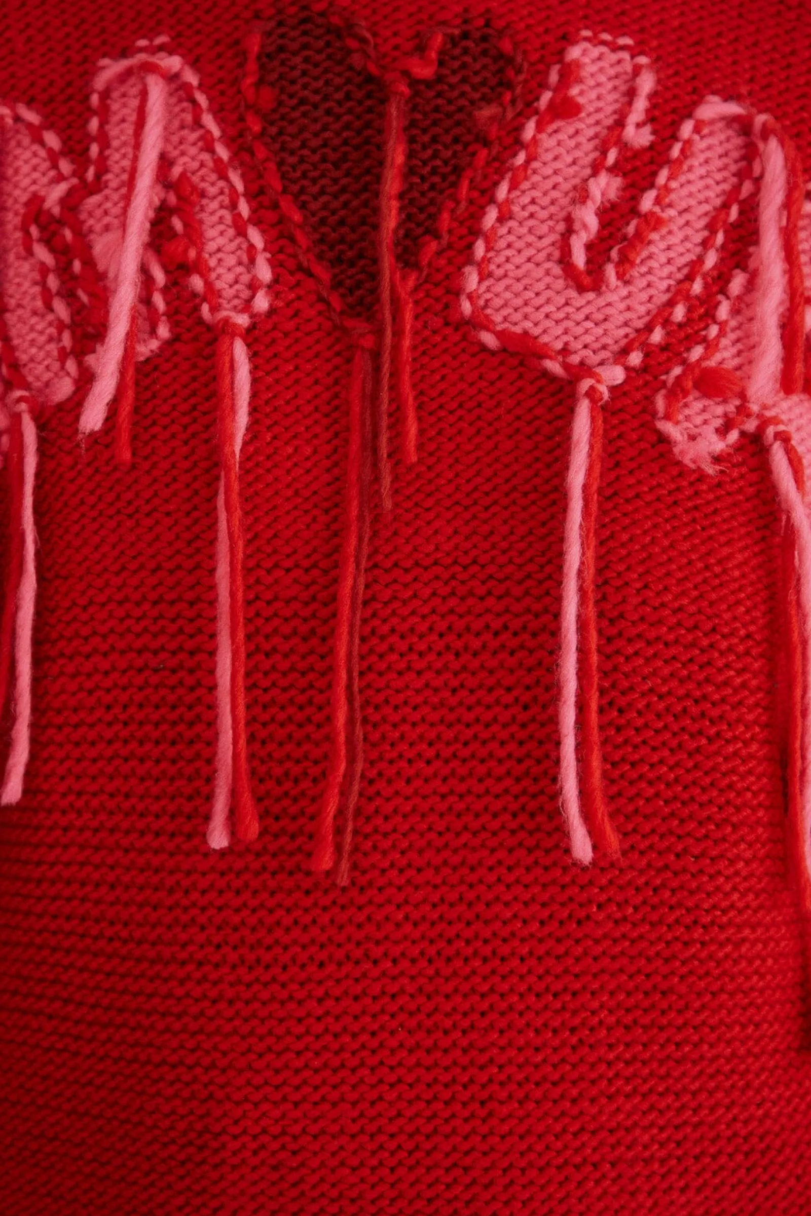 AMOUR EMBROIDERED KNIT SWEATER