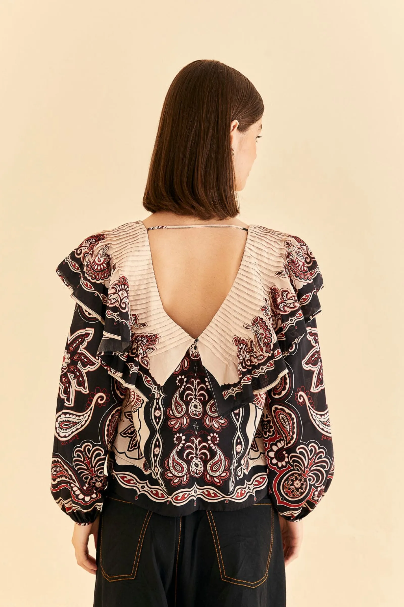 BLACK & WHITE SWEET MERMAIDS BLOUSE