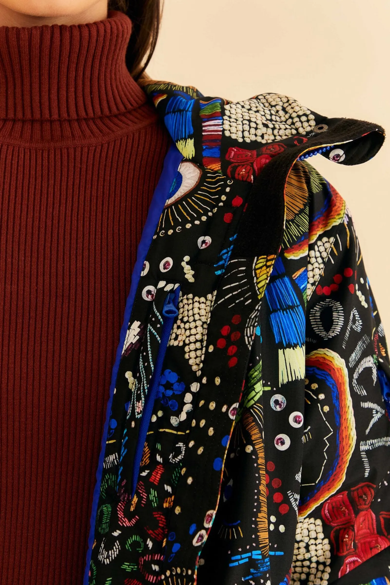 BLACK BOROGODO SKI JACKET