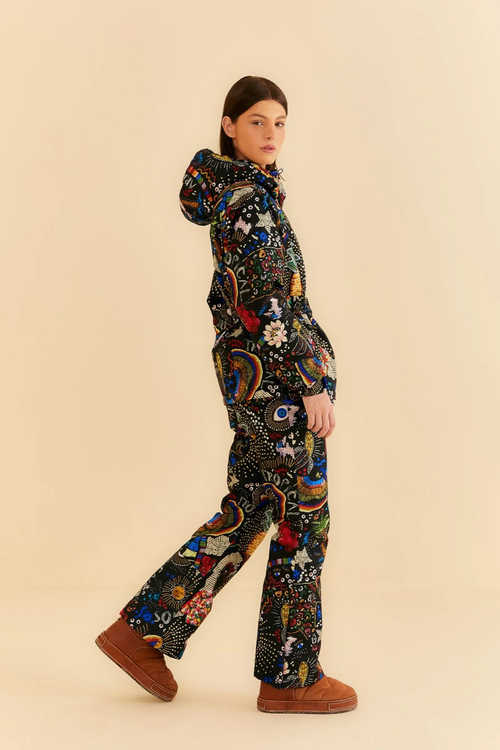 BLACK BOROGODO SKI PANTS