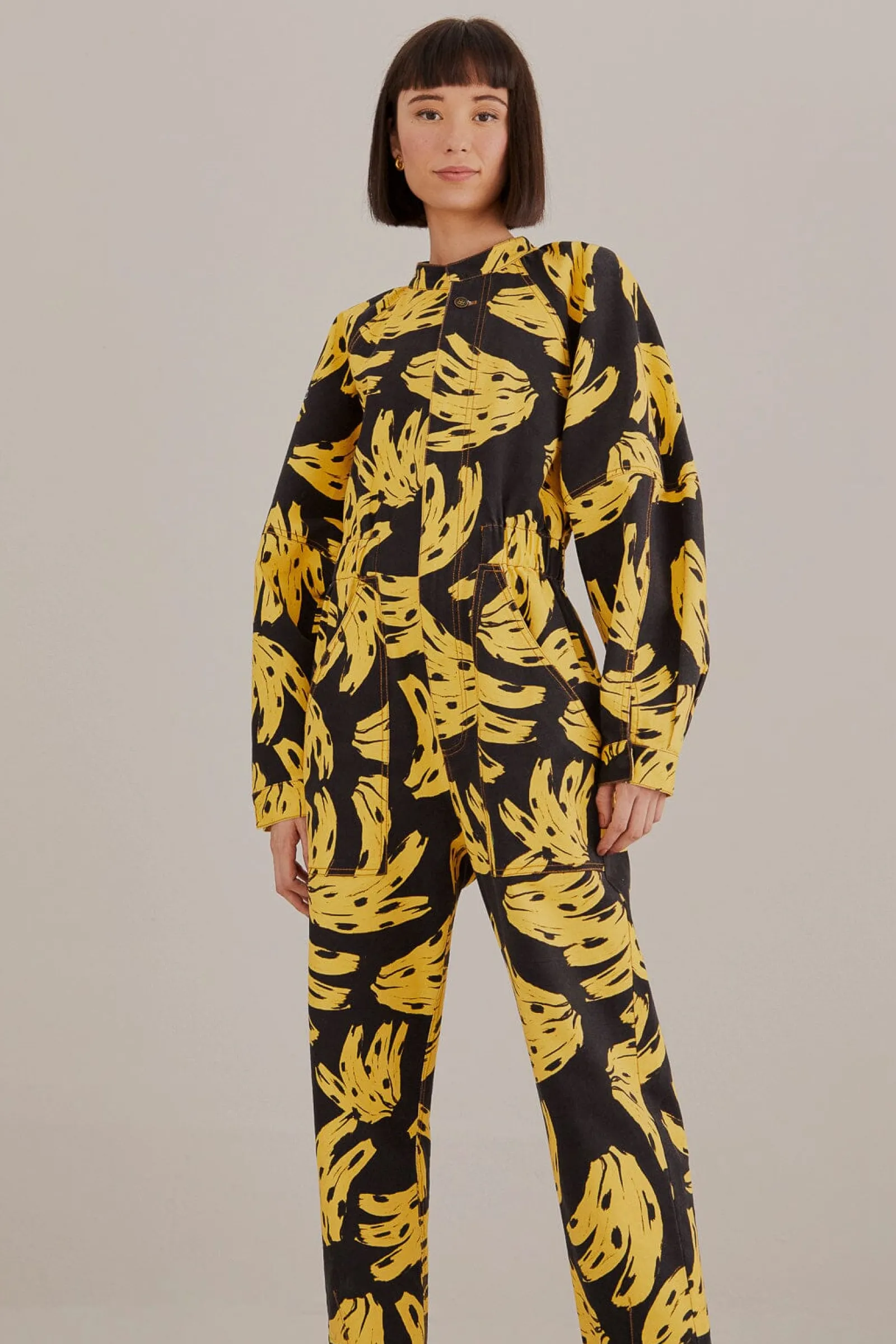  BLACK BOSSA BANANA JUMPSUIT