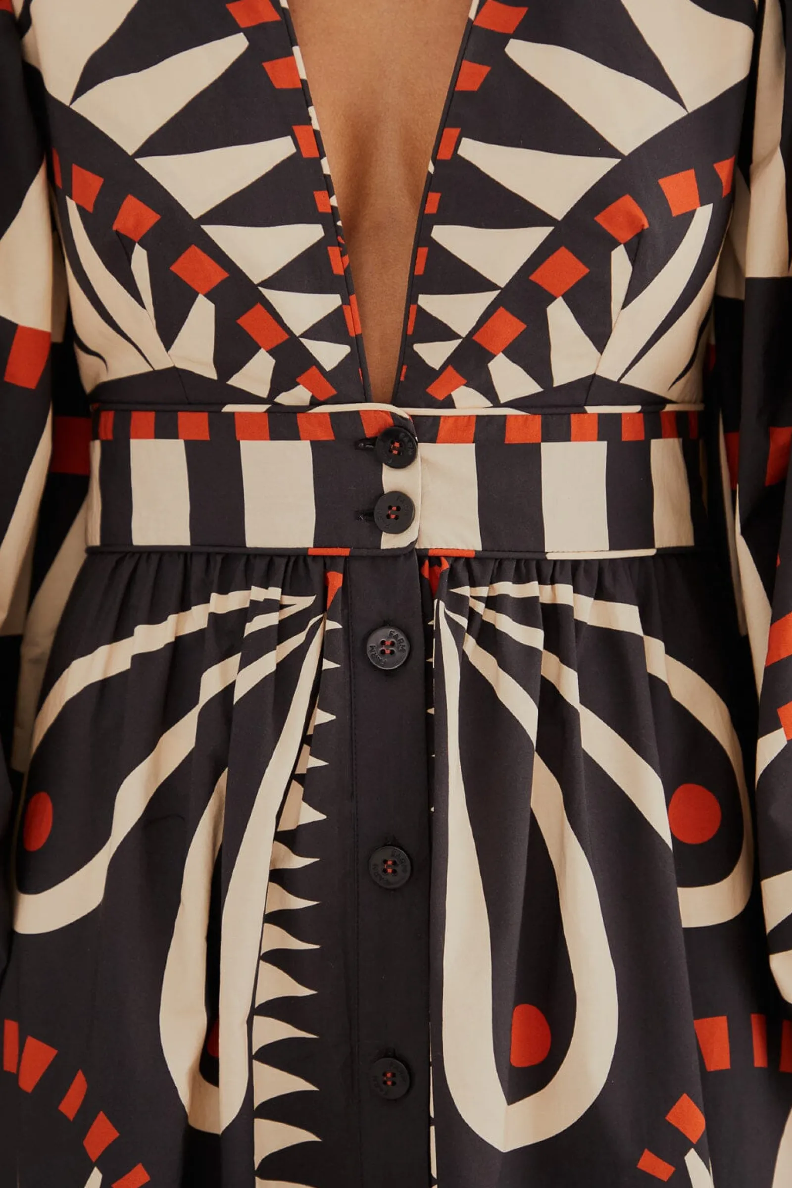 BLACK COCONUT GROVE PUFF SLEEVE MAXI DRESS