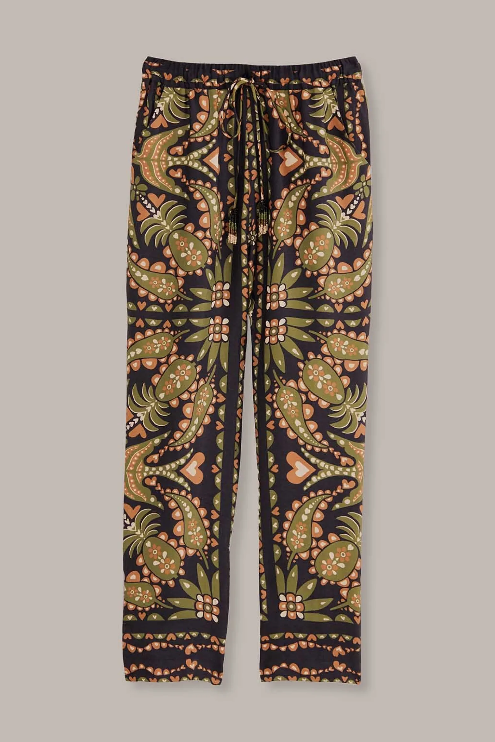 BLACK MARTINA SCARF PANTS