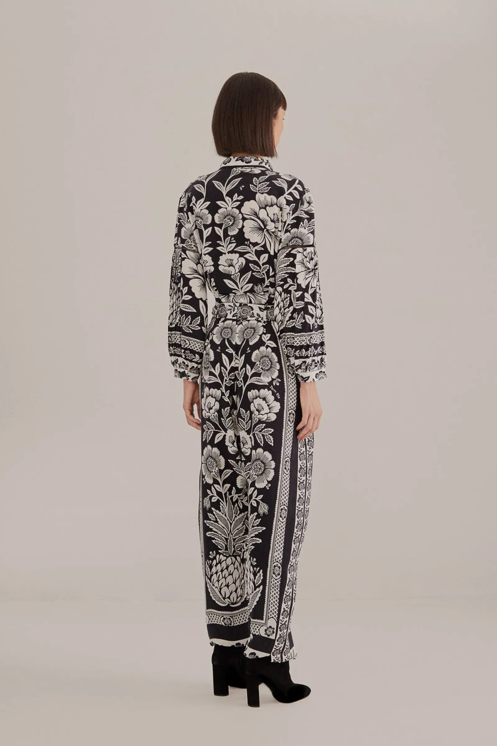 BLACK PINEAPPLE GARDEN JUMPSUIT