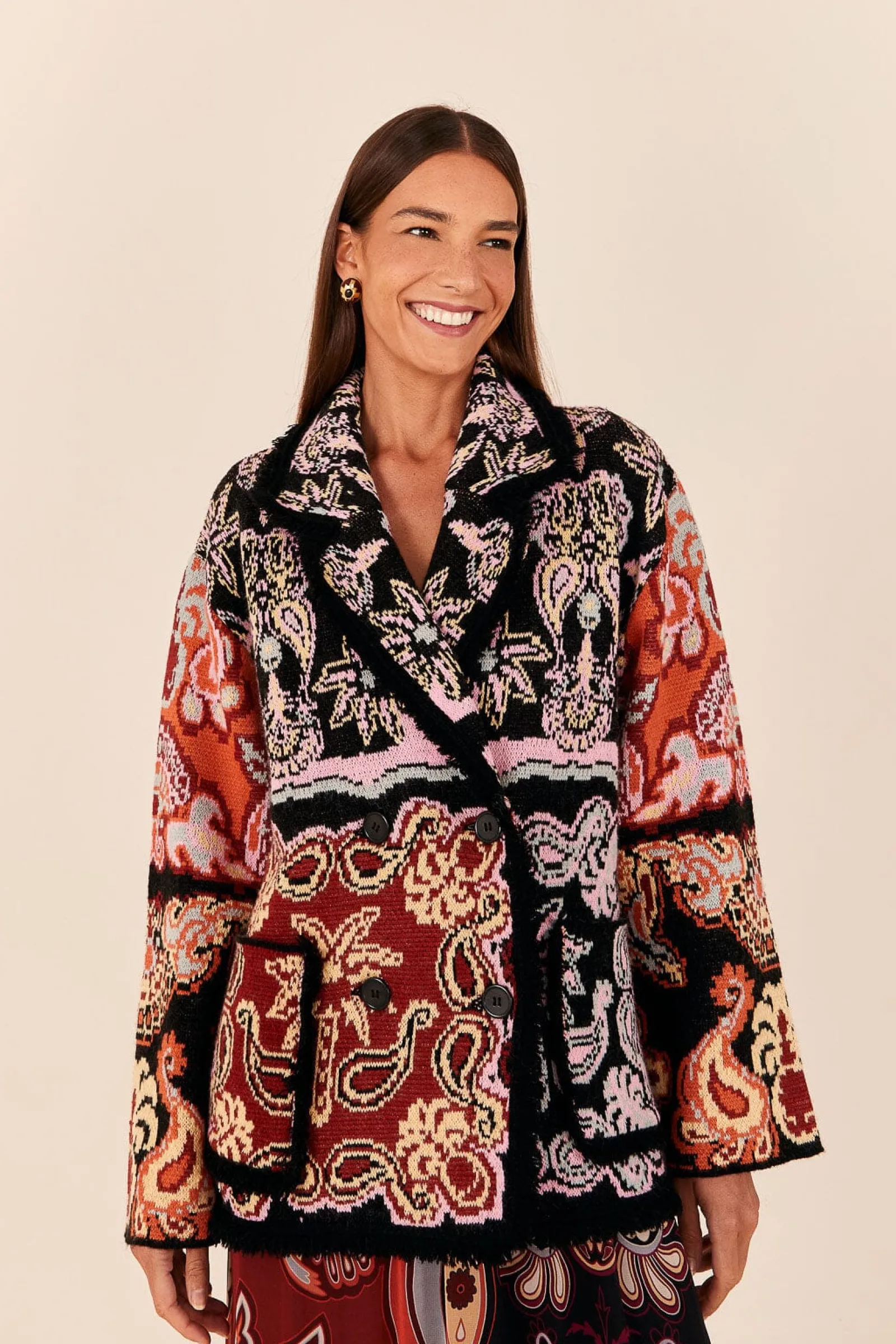  BLACK SWEET MERMAIDS KNIT BLAZER