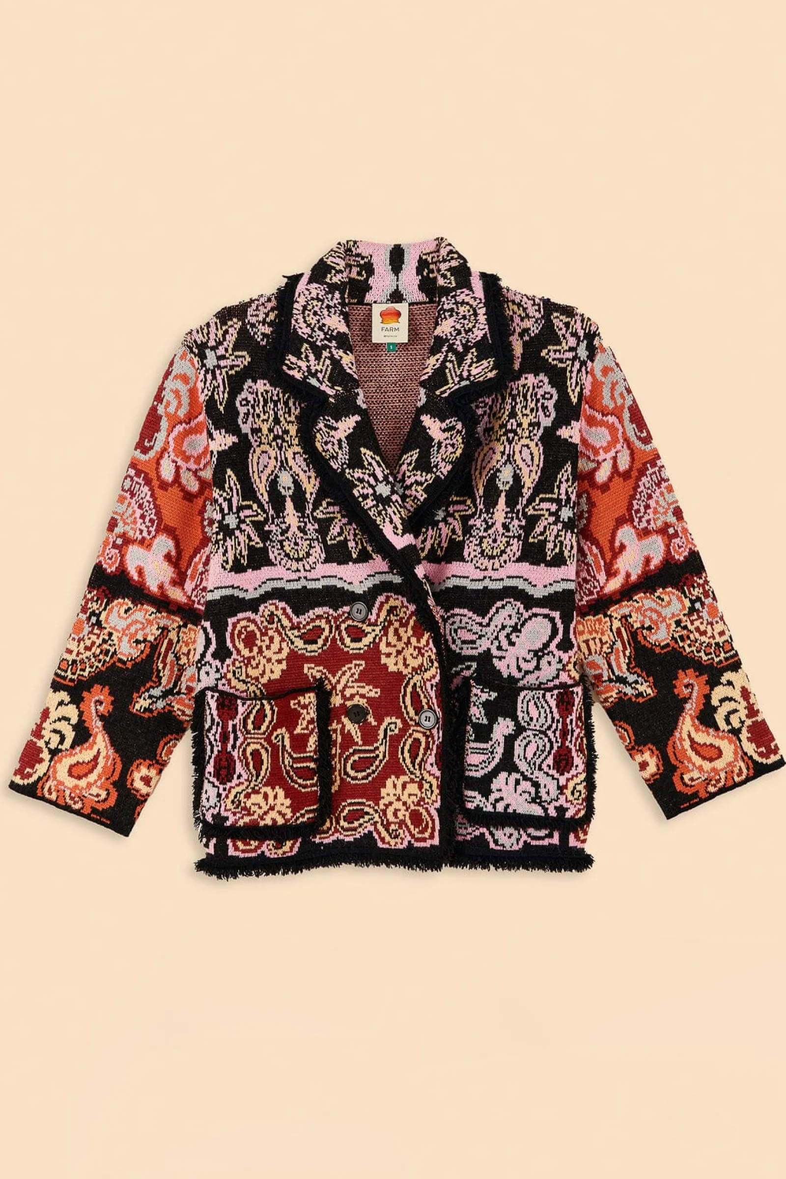 BLACK SWEET MERMAIDS KNIT BLAZER