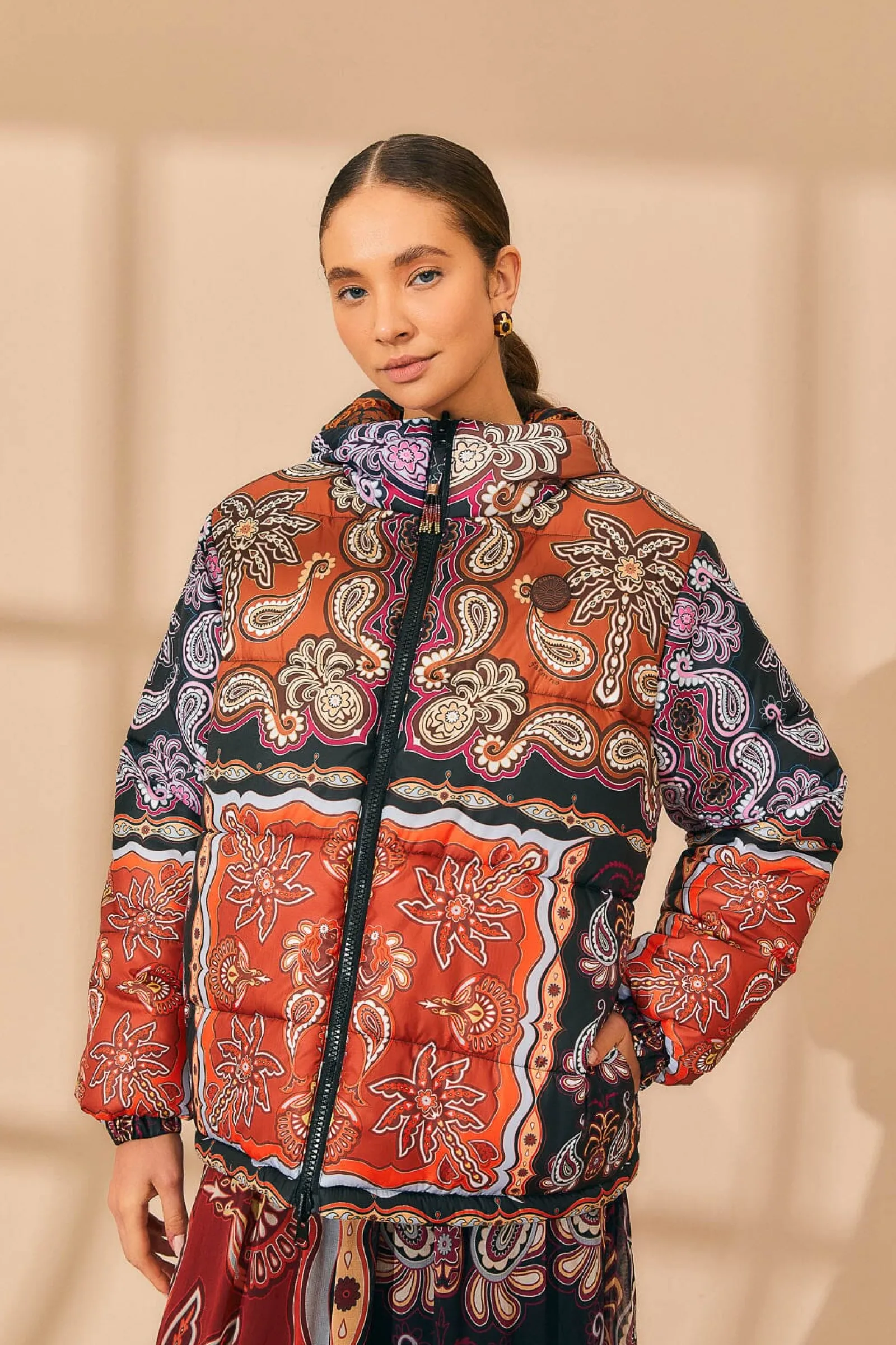  BLACK SWEET MERMAIDS REVERSIBLE PUFFER JACKET