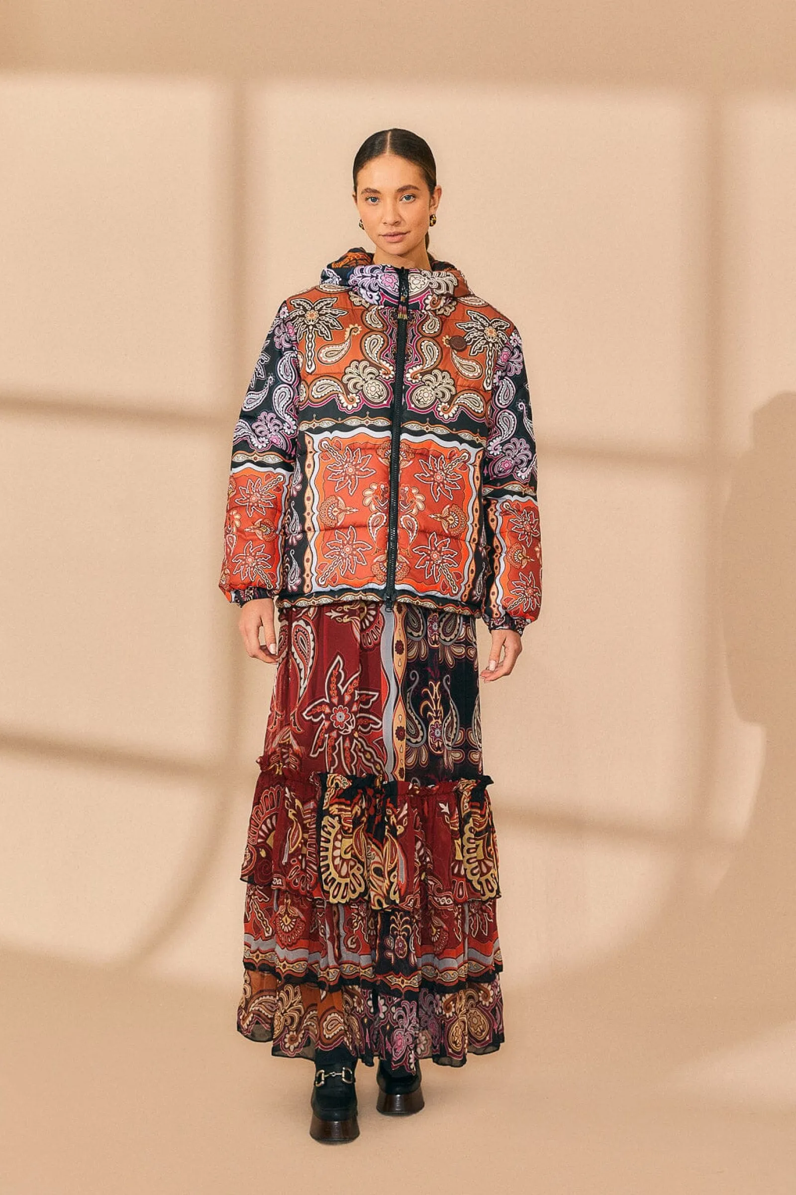 BLACK SWEET MERMAIDS REVERSIBLE PUFFER JACKET