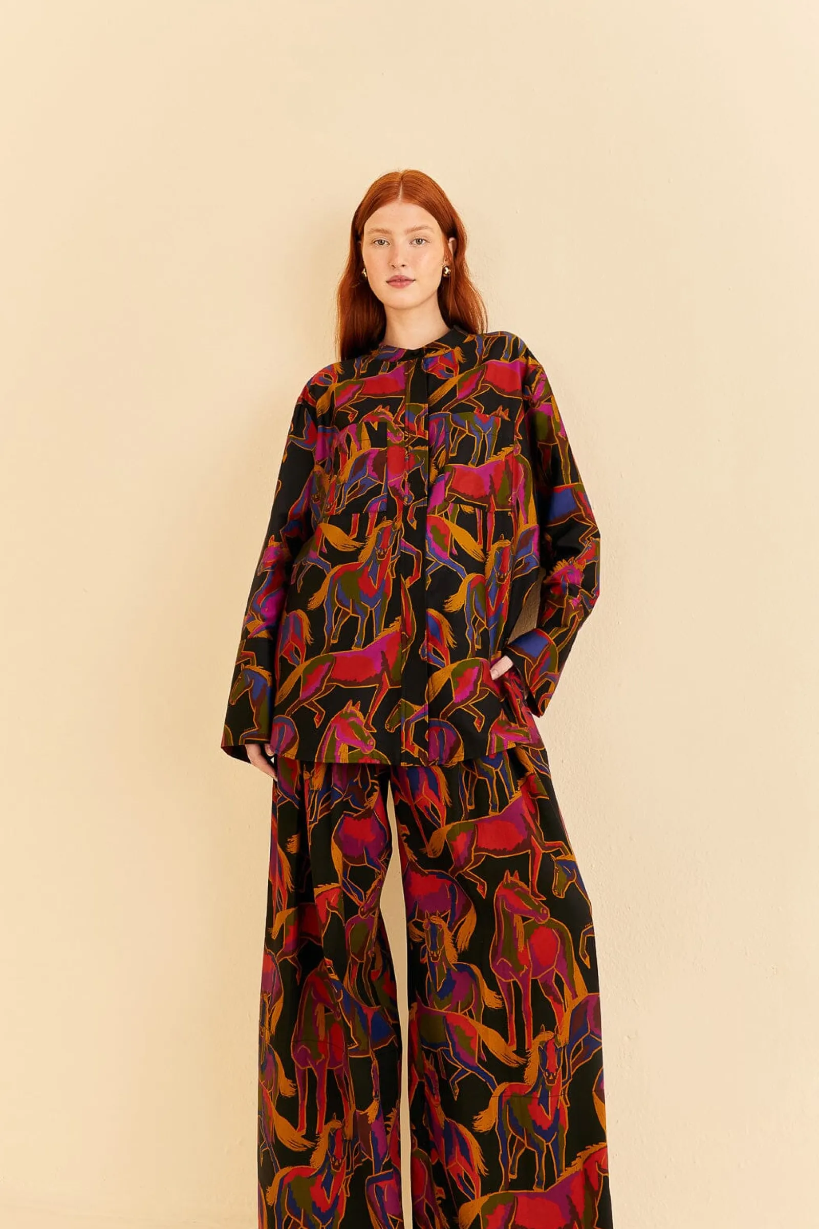 BLACK WILD HORSES PANTS