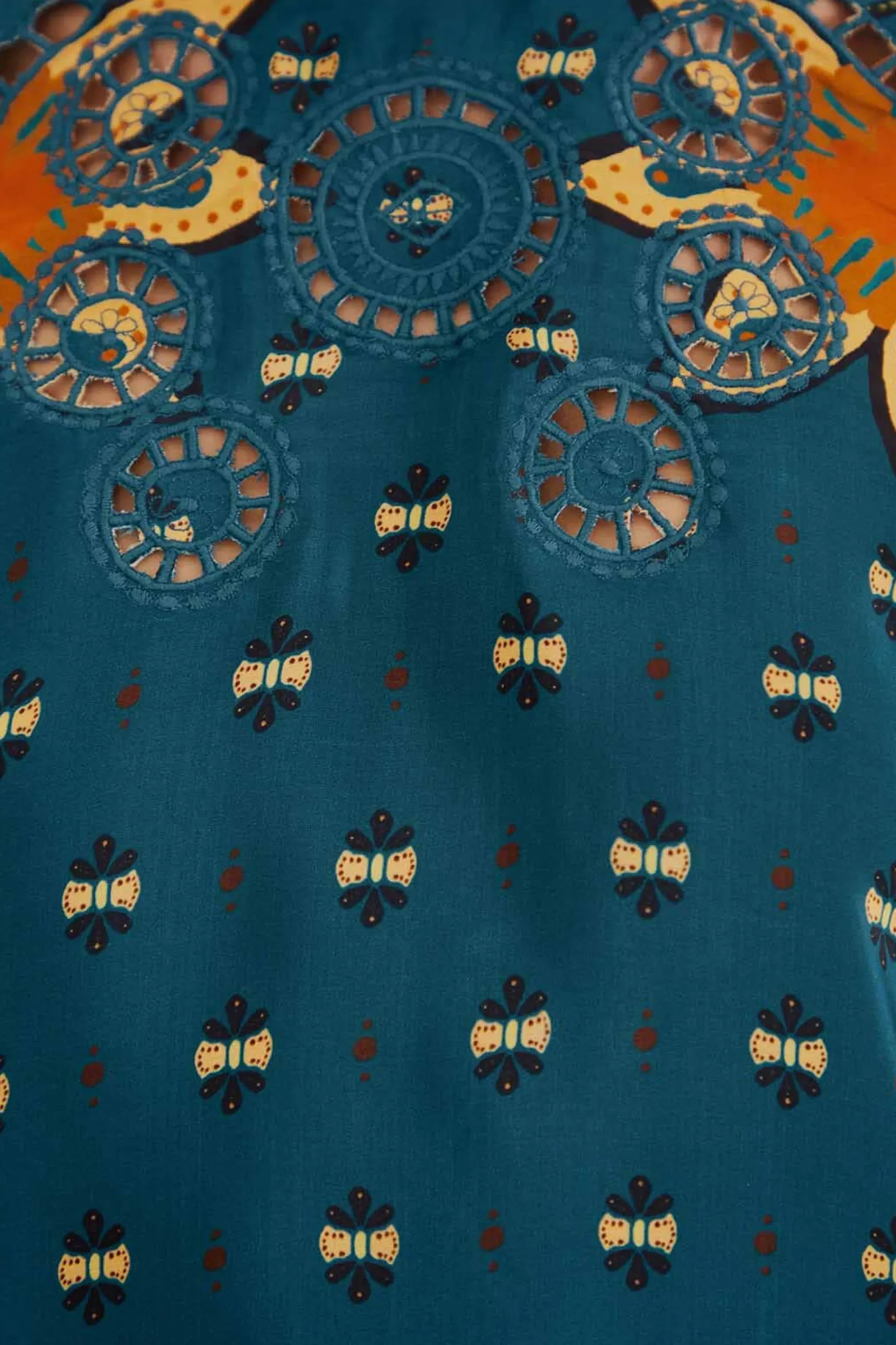 BLUE AINIKA CHILL LONG SLEEVE BLOUSE