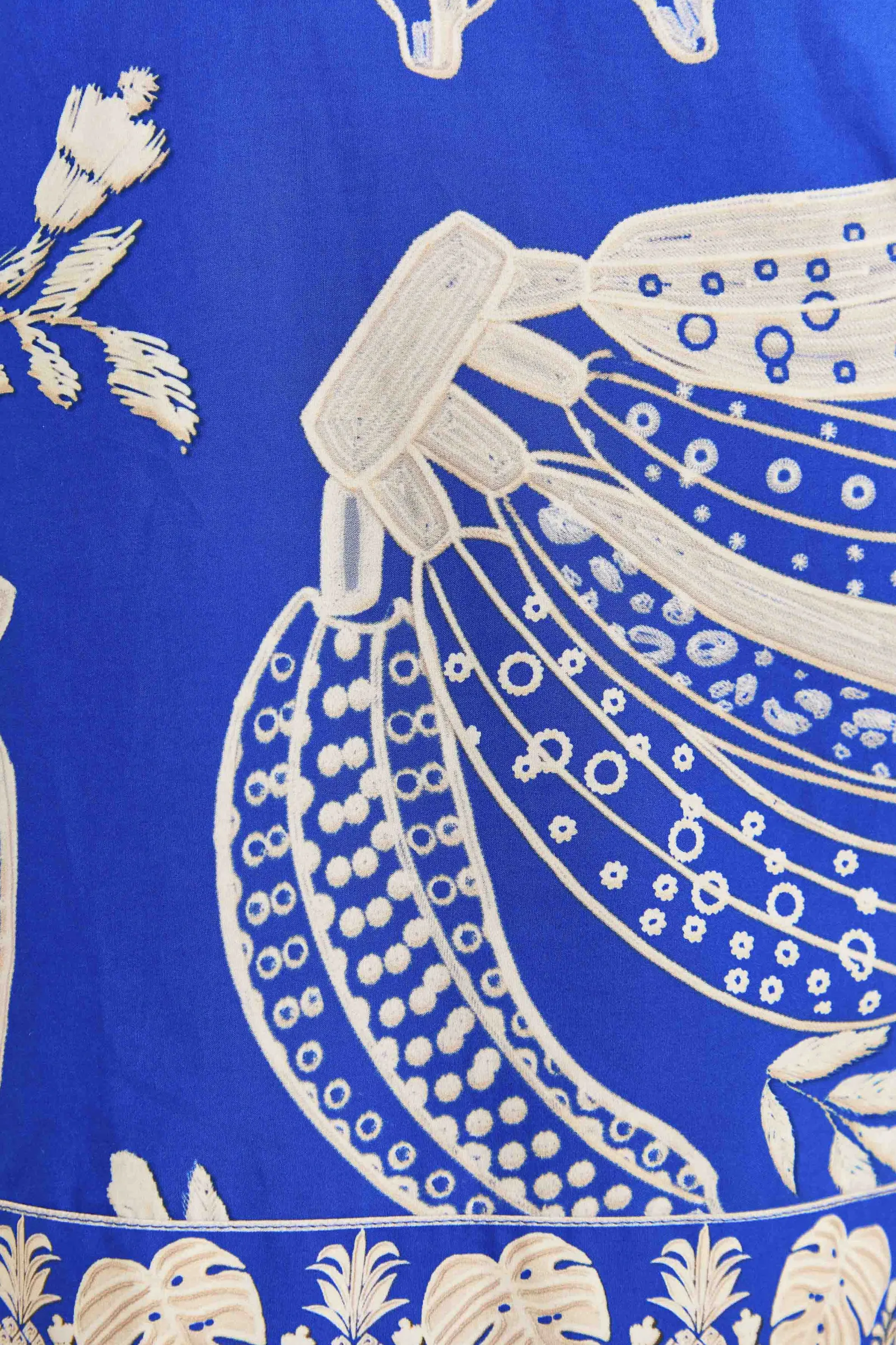 BLUE LACE BANANA ROMPER