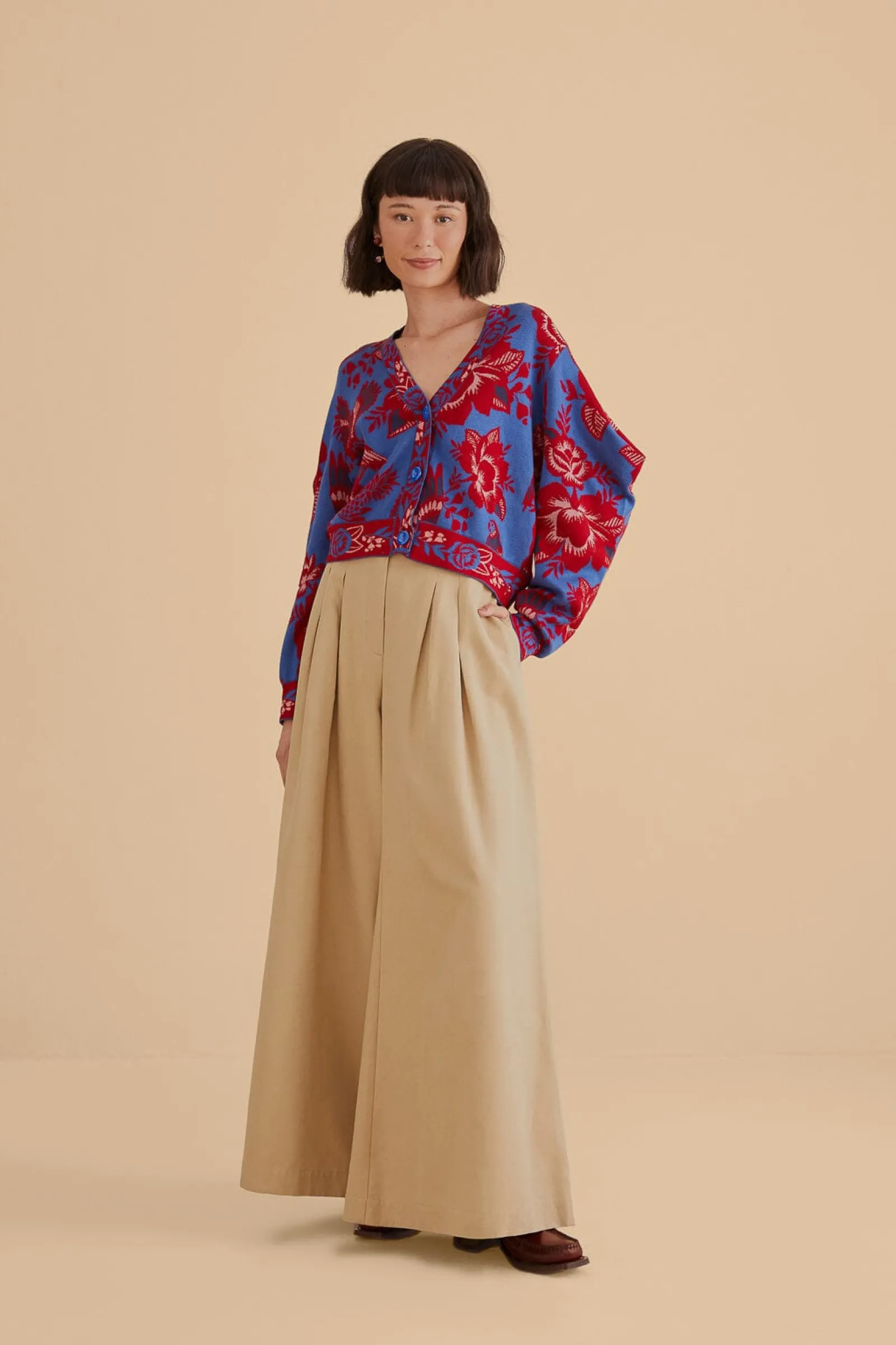 BLUE LACE GARDEN CARDIGAN