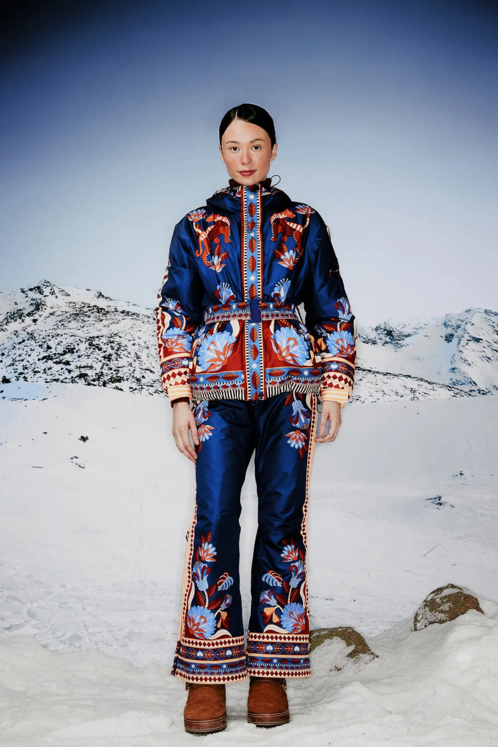 BLUE NATURE BEAUTY SKI PANTS