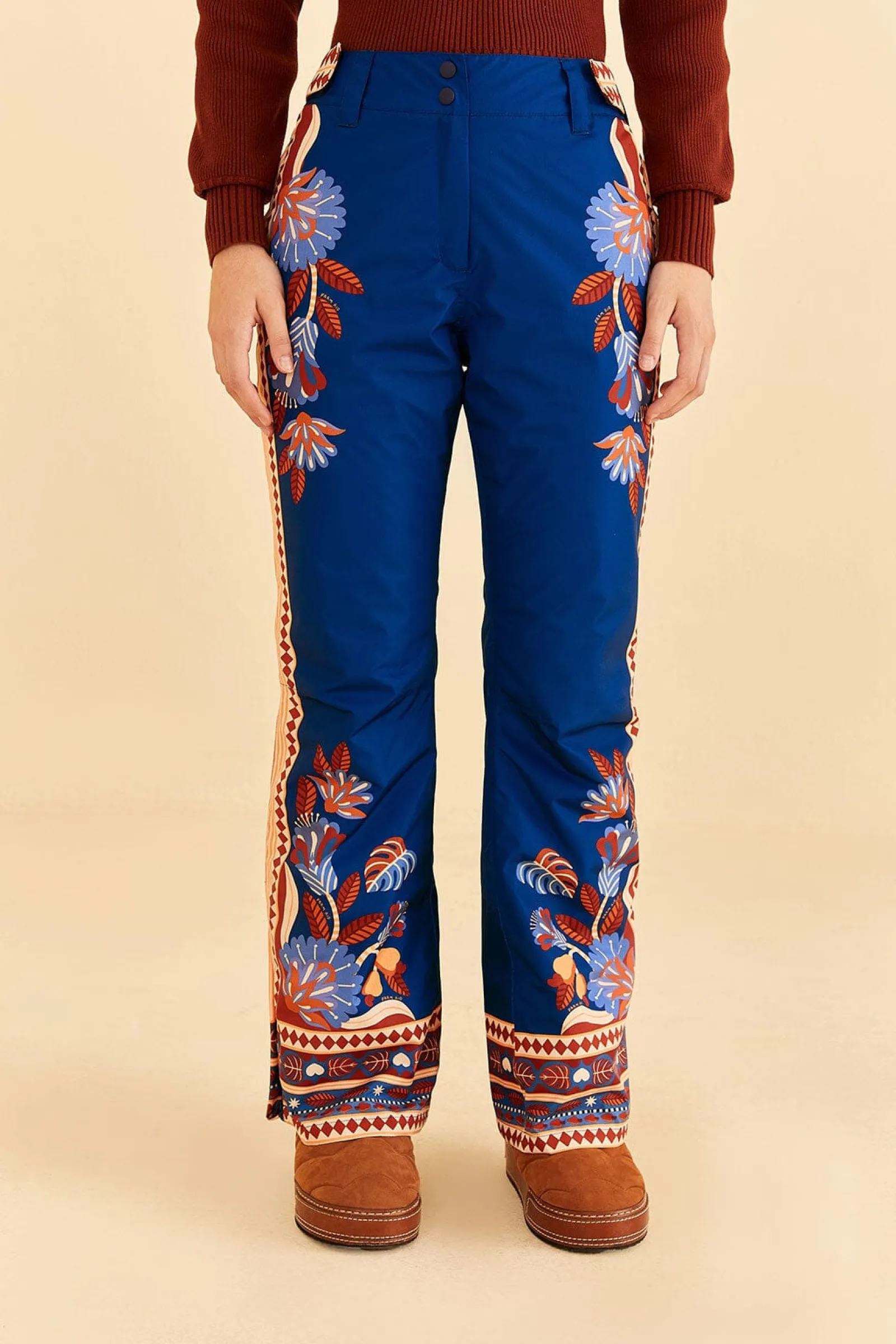 BLUE NATURE BEAUTY SKI PANTS