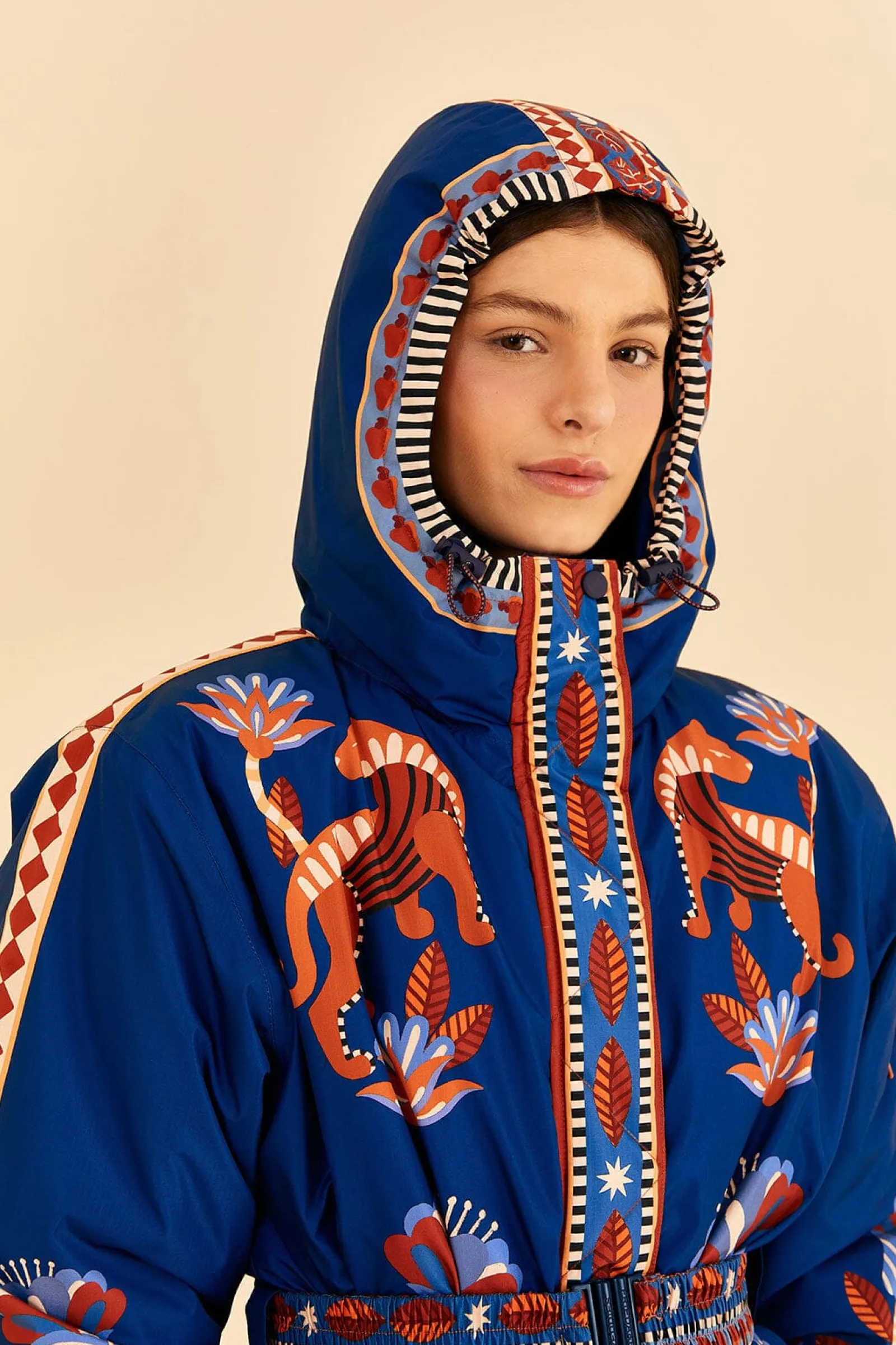 BLUE NATURE BEAUTY SKI JACKET