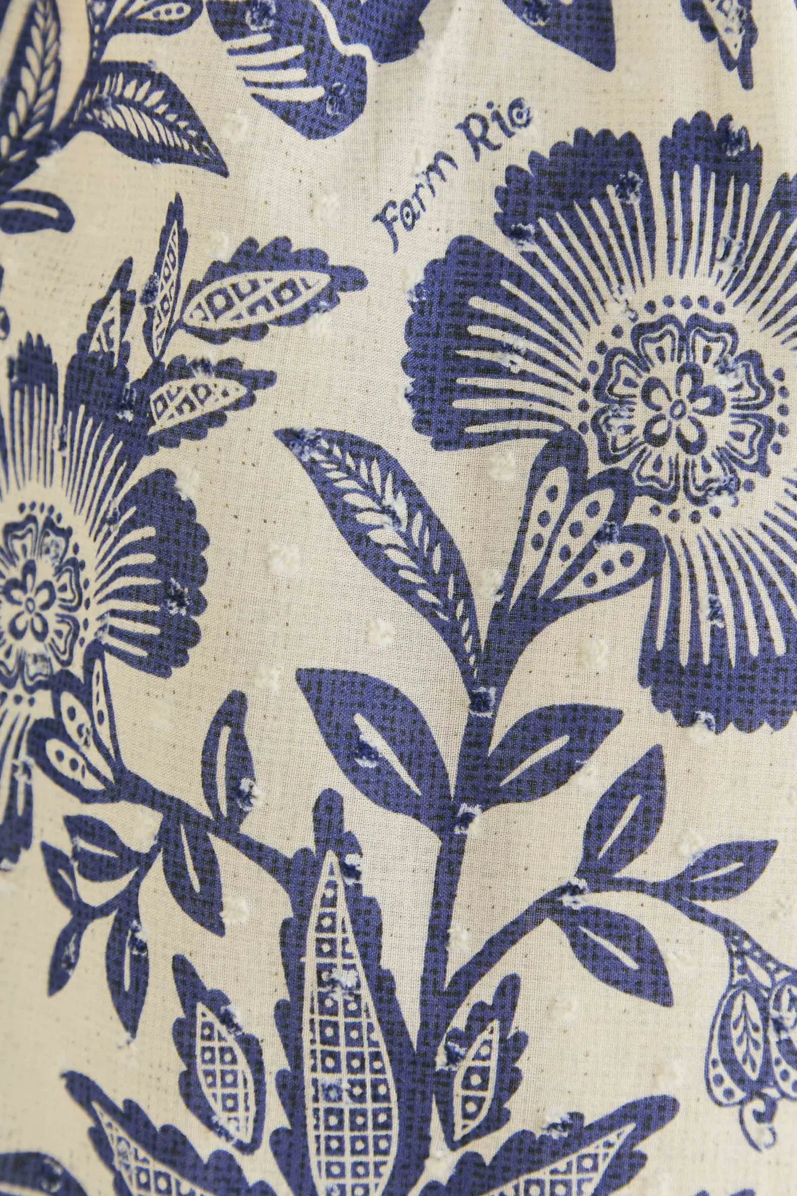 BLUE PINEAPPLE GARDEN MAXI DRESS