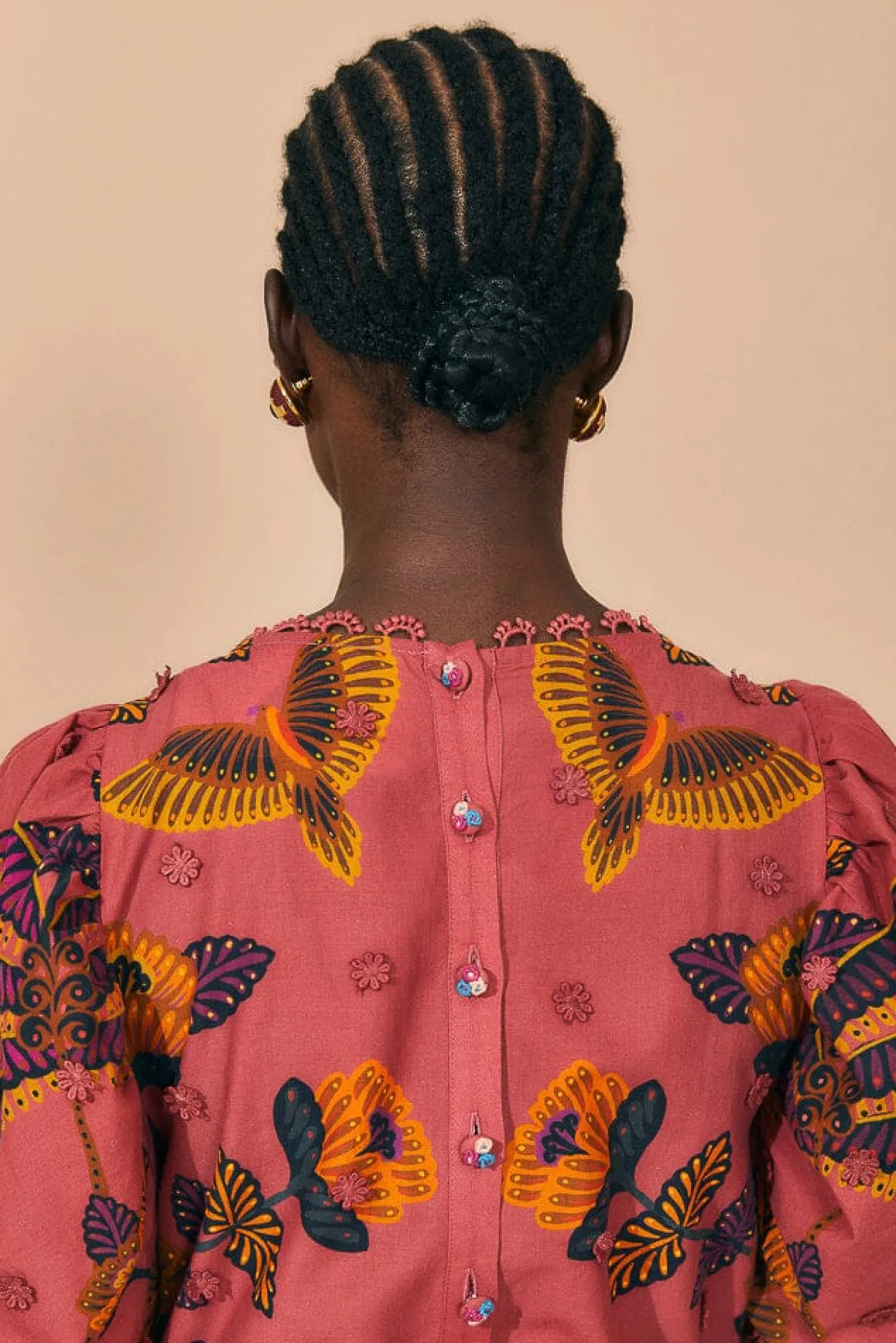 BLUSH LIVING BLOOM SHORT SLEEVE MINI DRESS