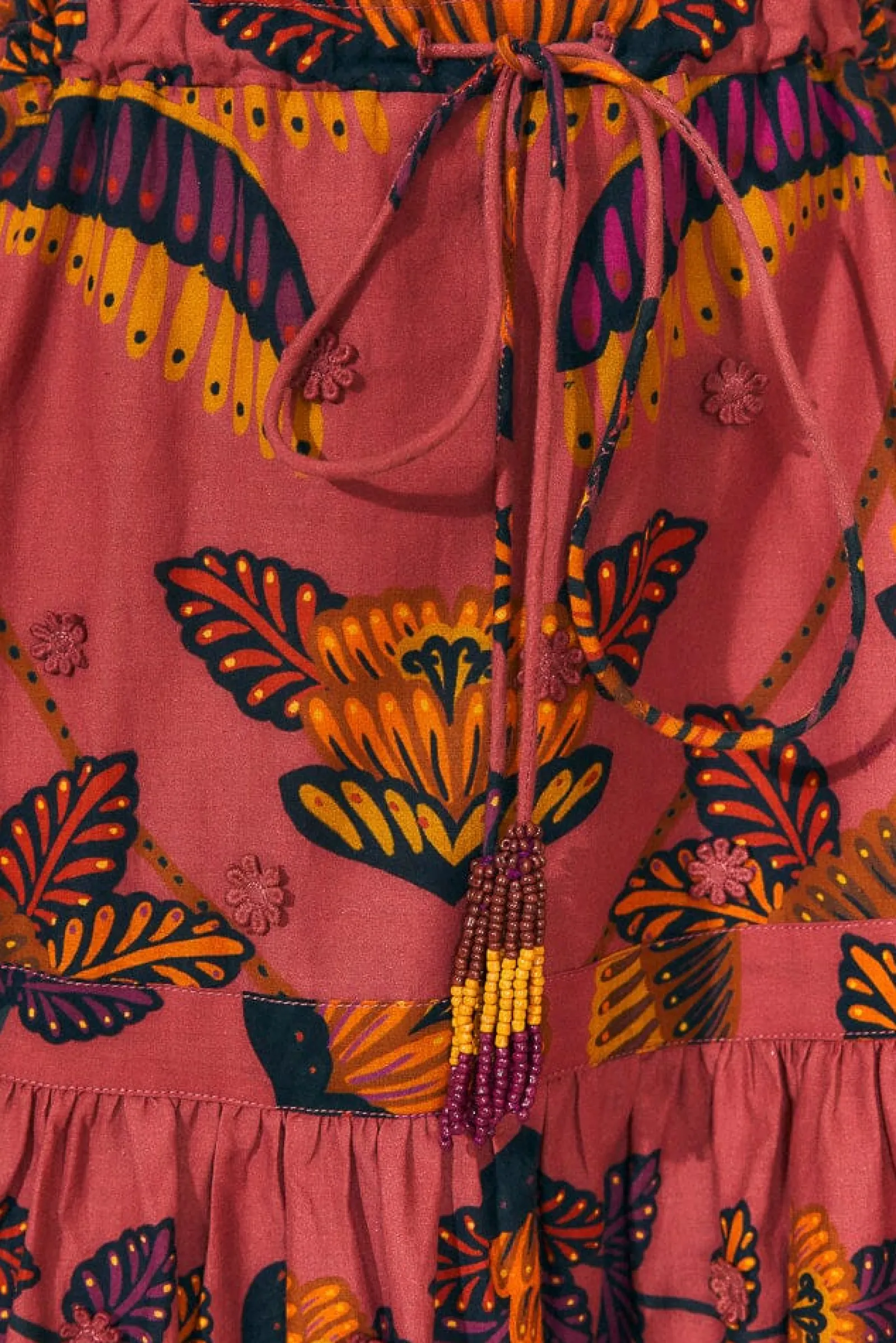 BLUSH LIVING BLOOM SHORT SLEEVE MINI DRESS