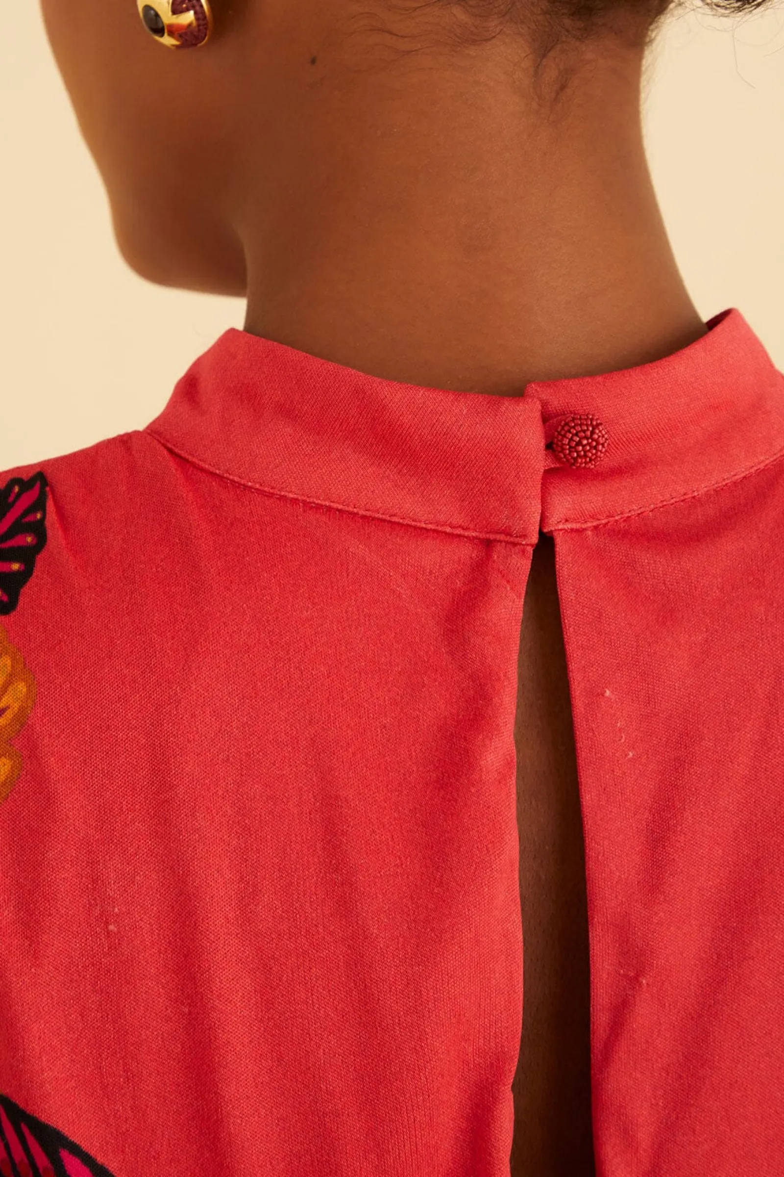 BLUSH LIVING BLOOM HIGH NECK MAXI DRESS