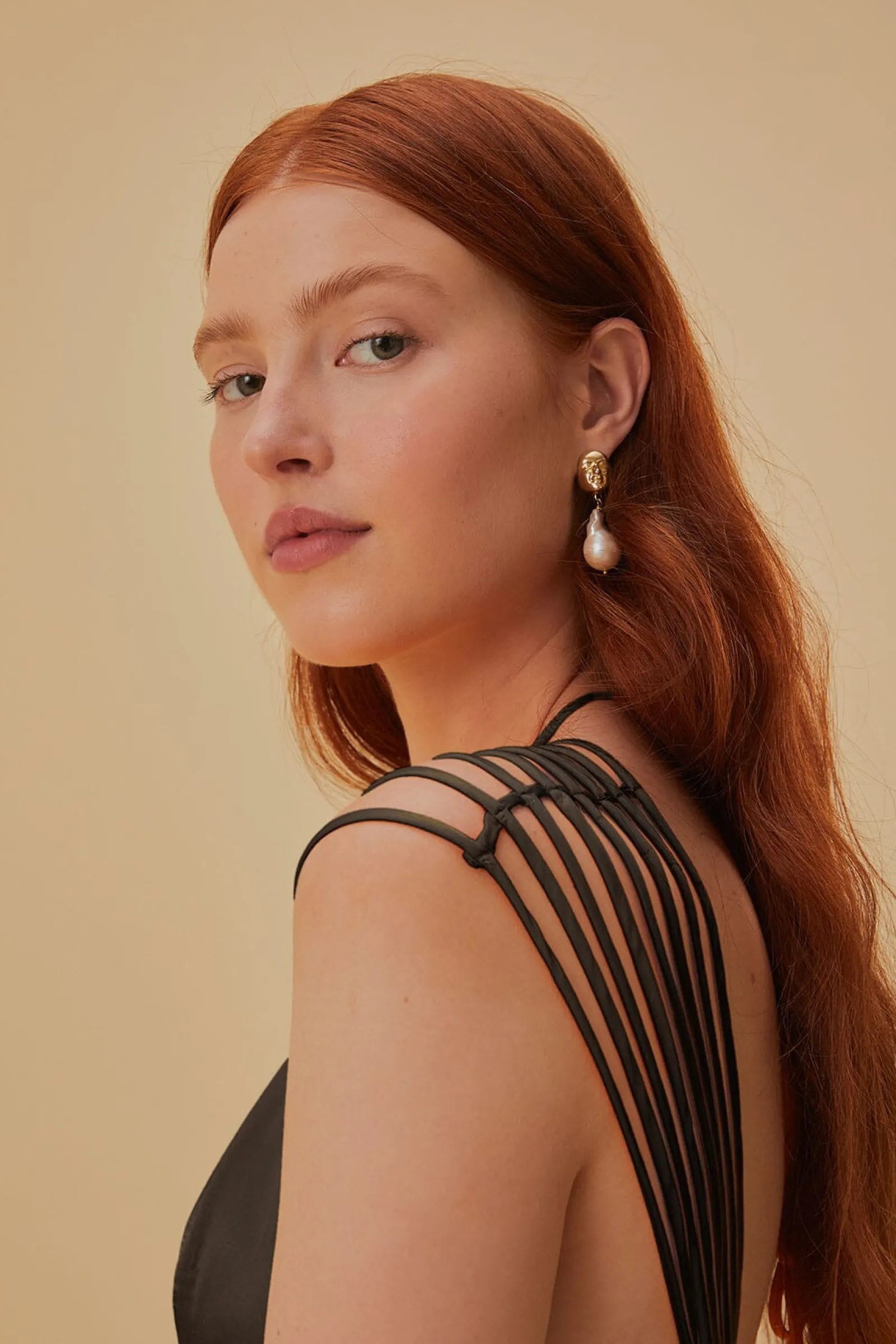 BROWN FRINGED SLEEVELESS MIDI DRESS