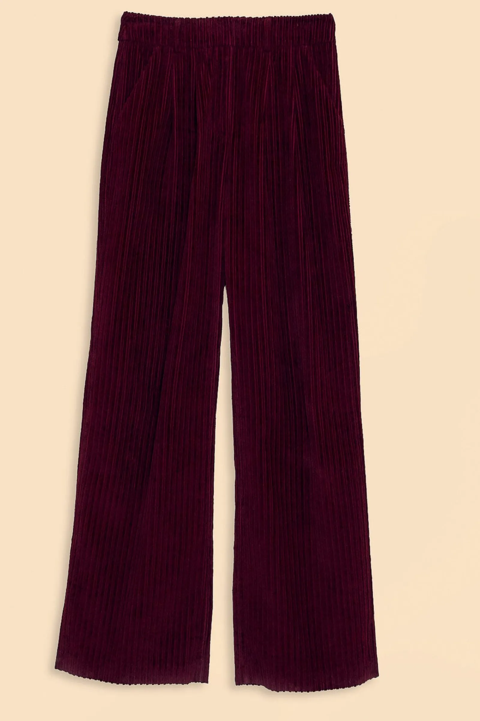 BURGUNDY CORDUROY PANTS