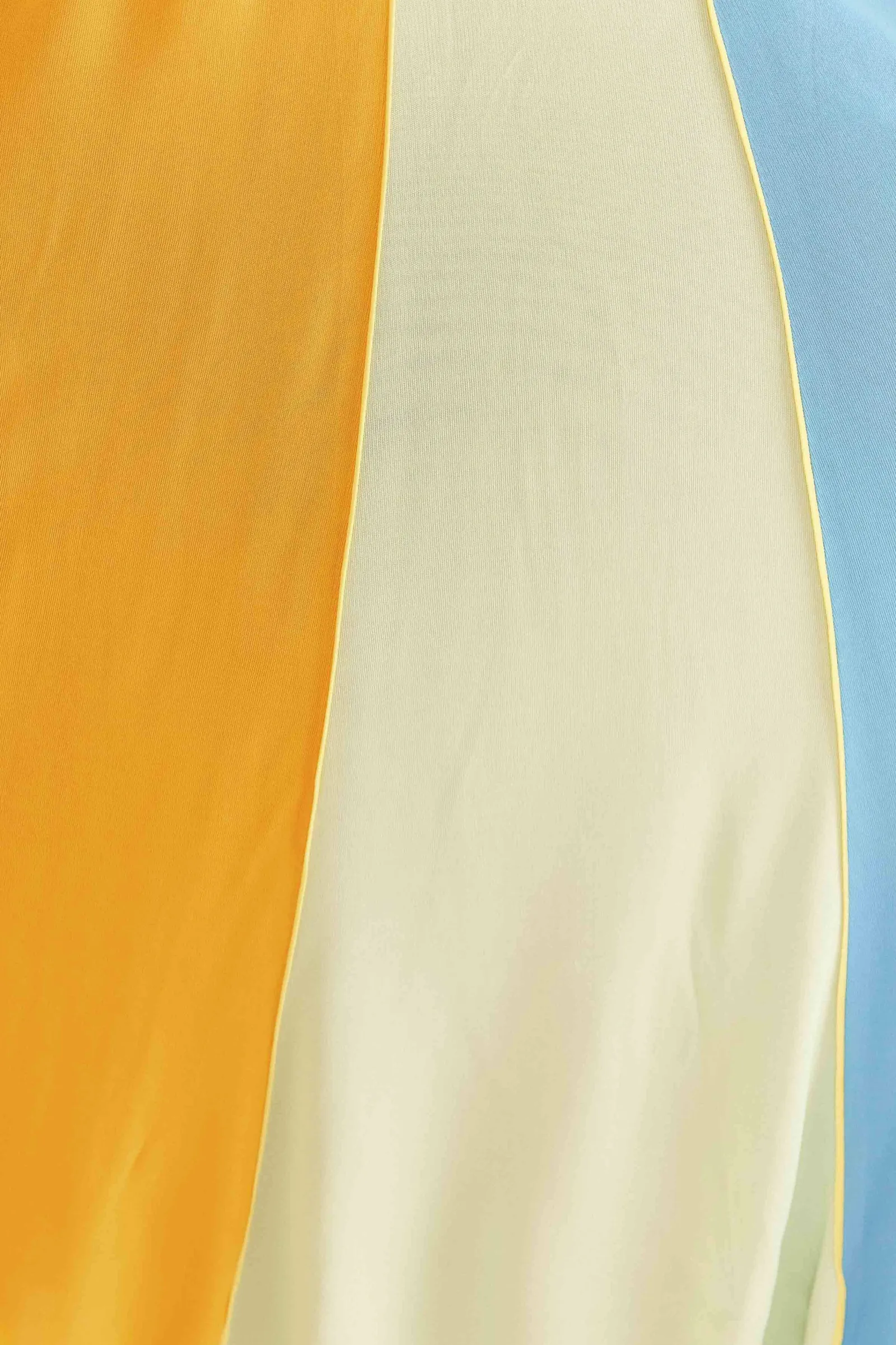 COLOR BLOCKING SLEEVELESS MAXI DRESS