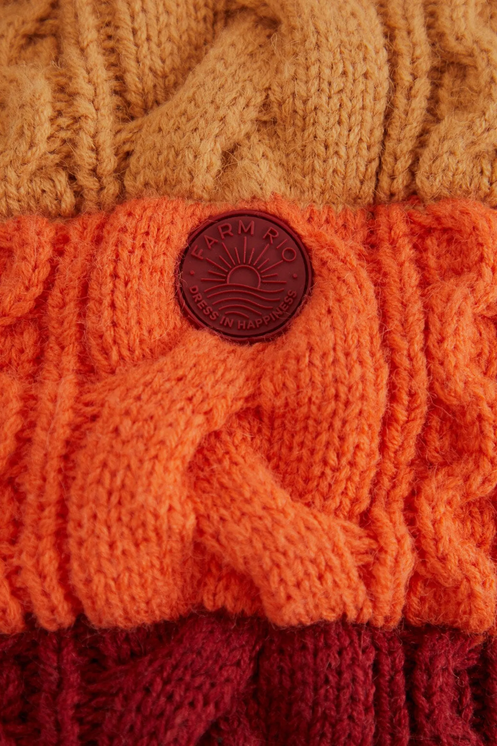 COLORFUL STRIPES KNIT REVERSIBLE PUFFER JACKET