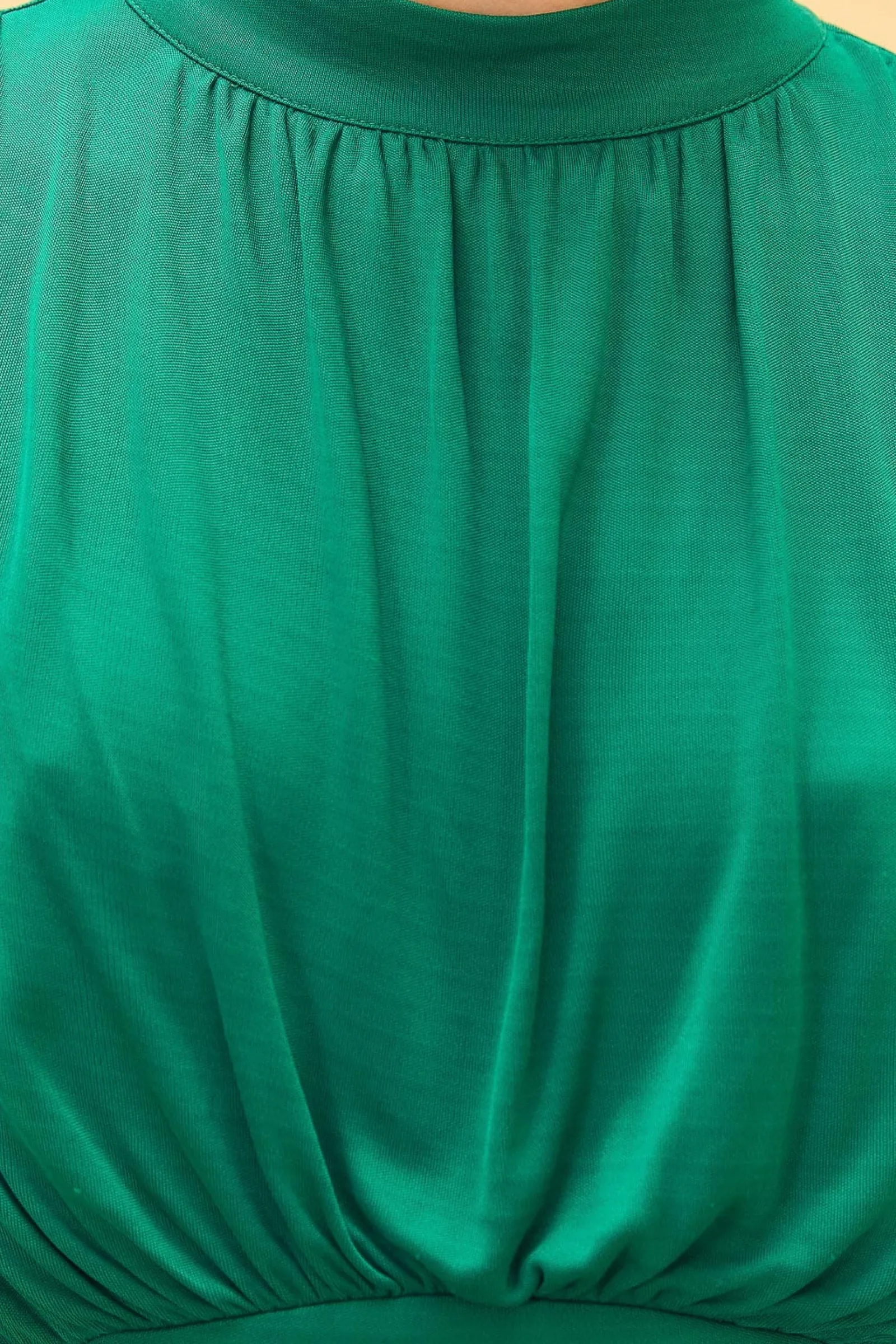 EMERALD HIGH NECK MAXI DRESS