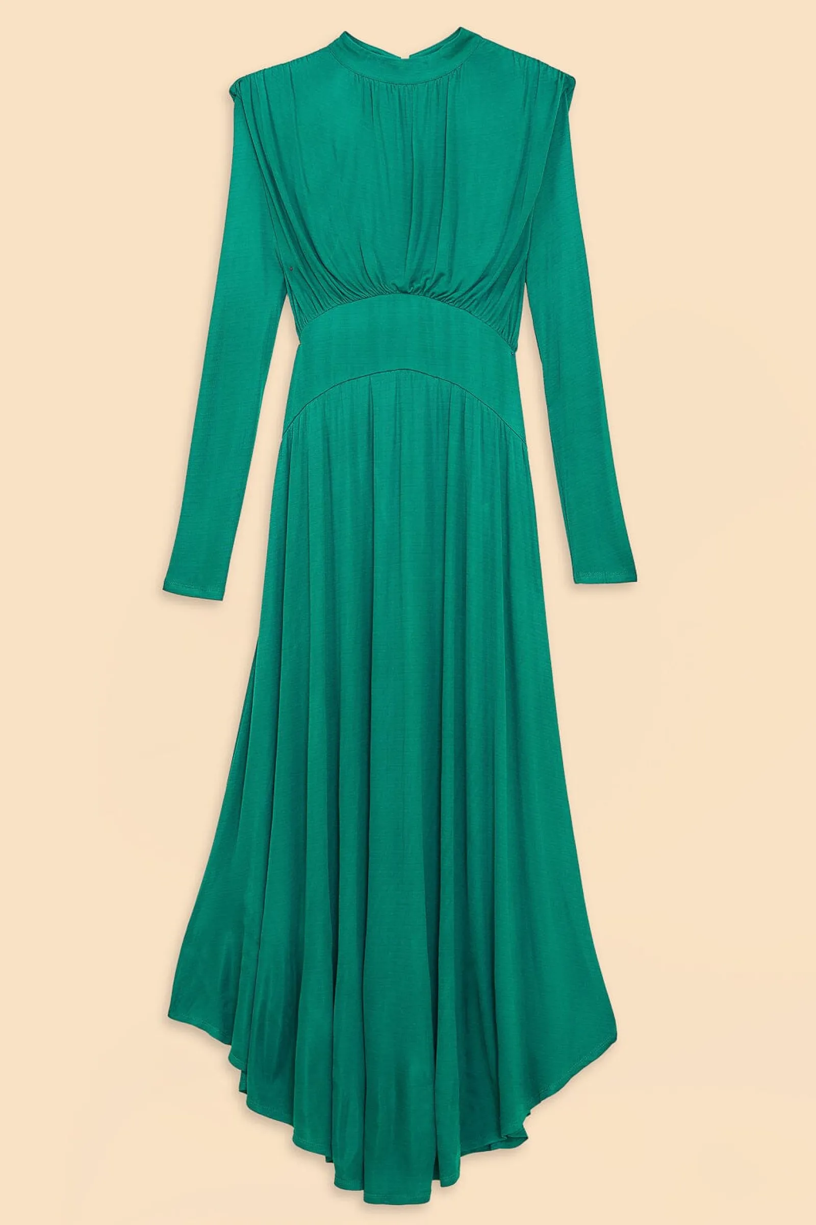 EMERALD HIGH NECK MAXI DRESS