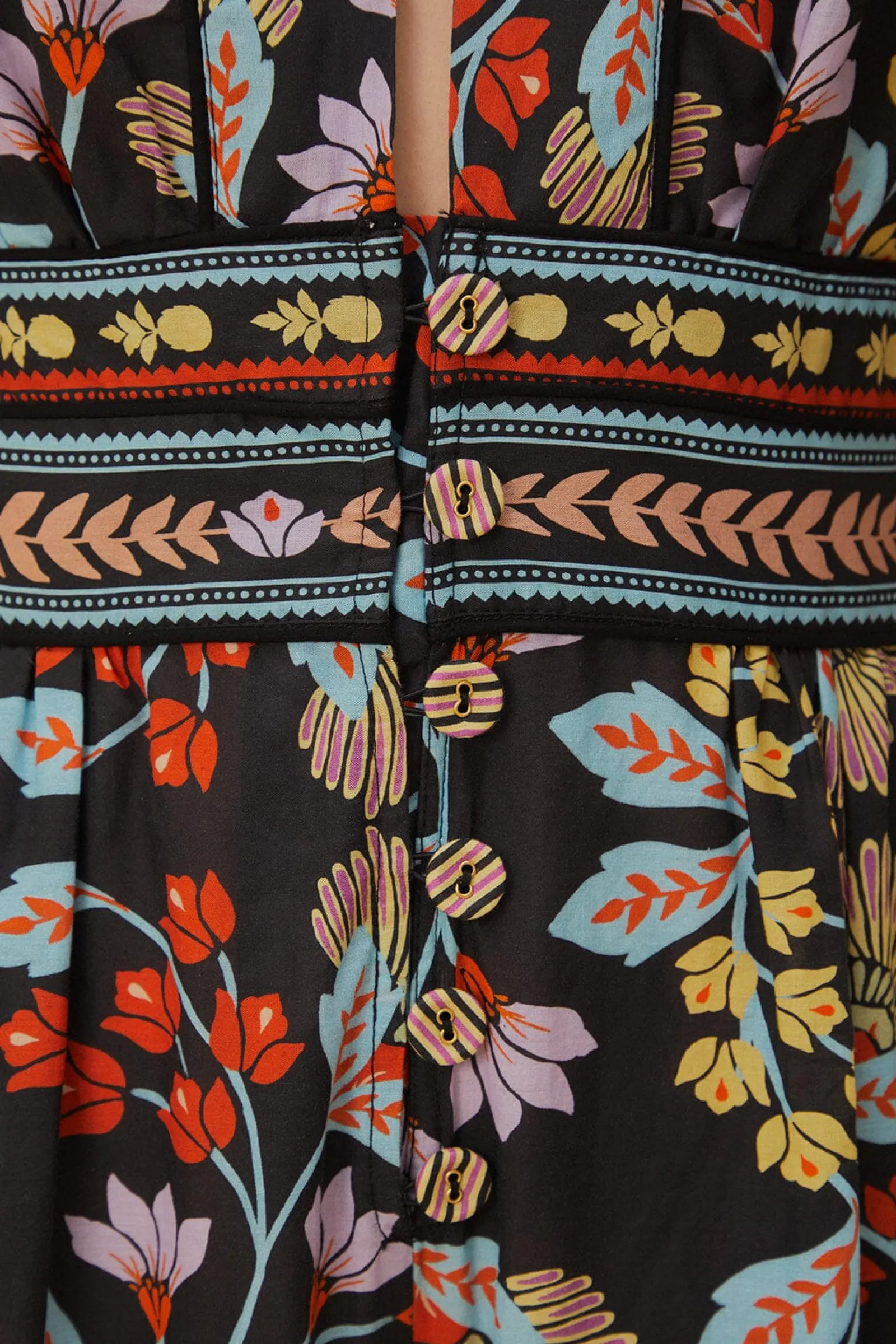 FLOWERY BLACK JUMPSUIT