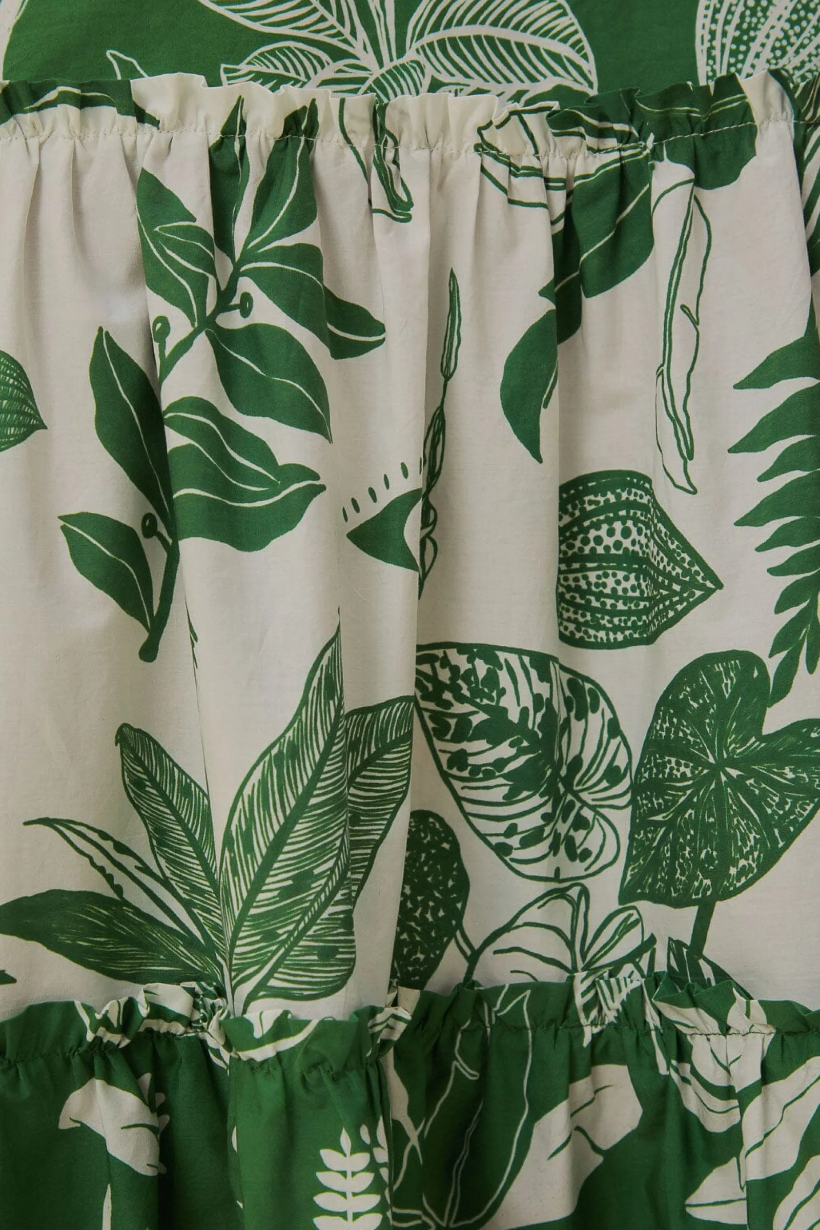 FOREST SOUL MIX MIDI DRESS