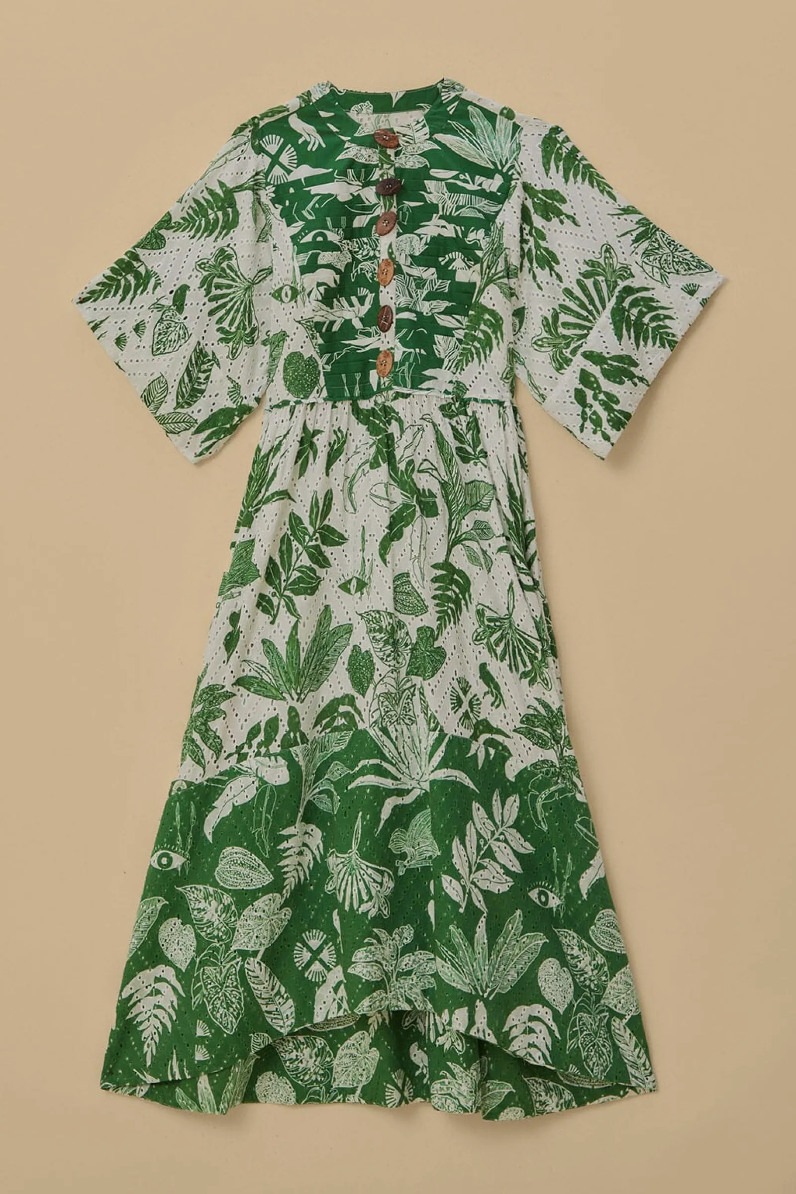 FOREST SOUL SHORT SLEEVE MIDI DRESS