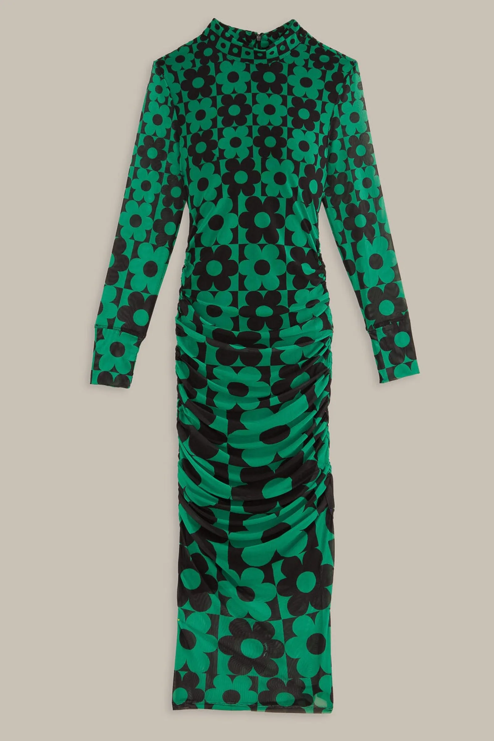 GREEN LOVEDAISY TULLE MIDI DRESS