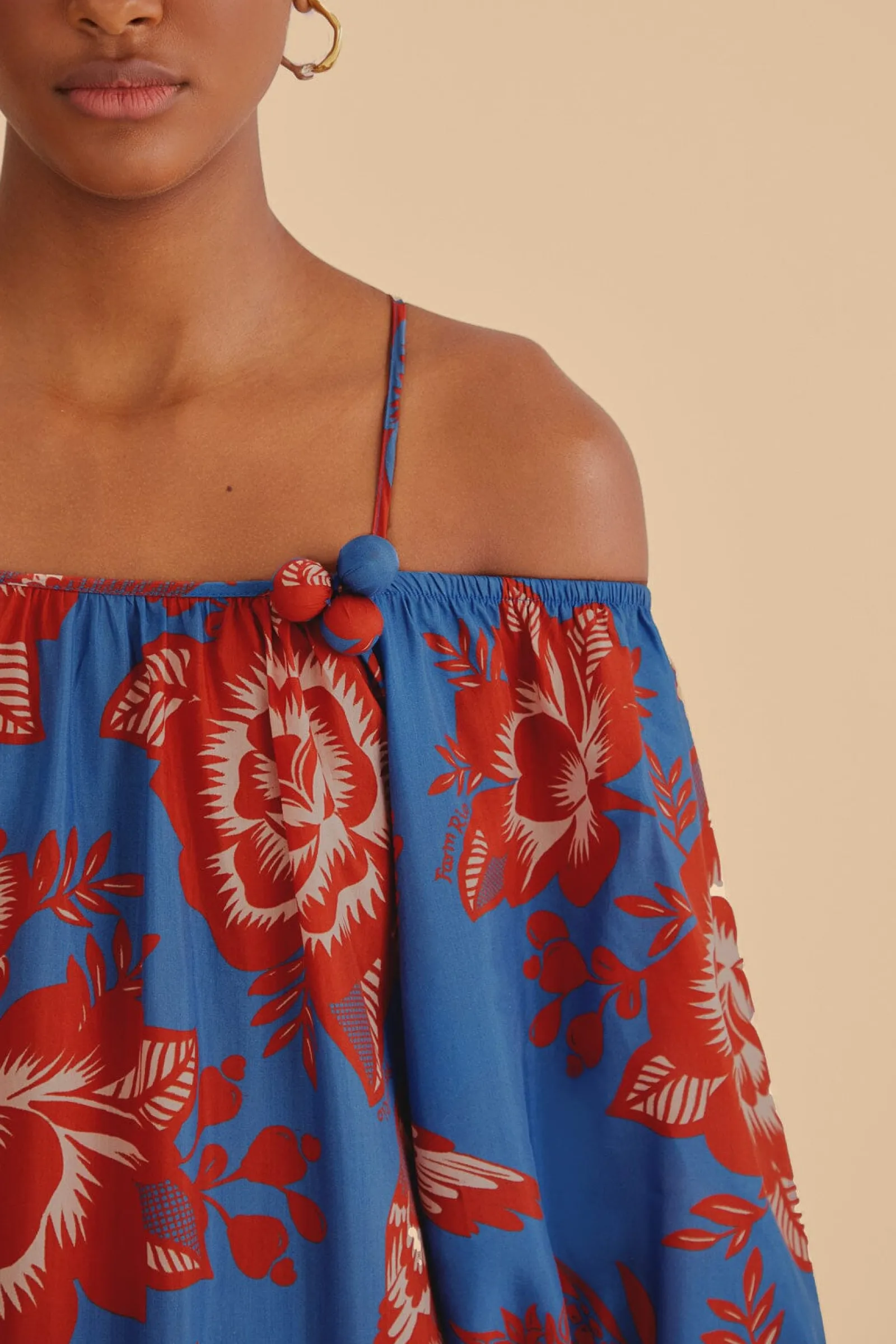 LIGHT BLUE LACE GARDEN MAXI DRESS