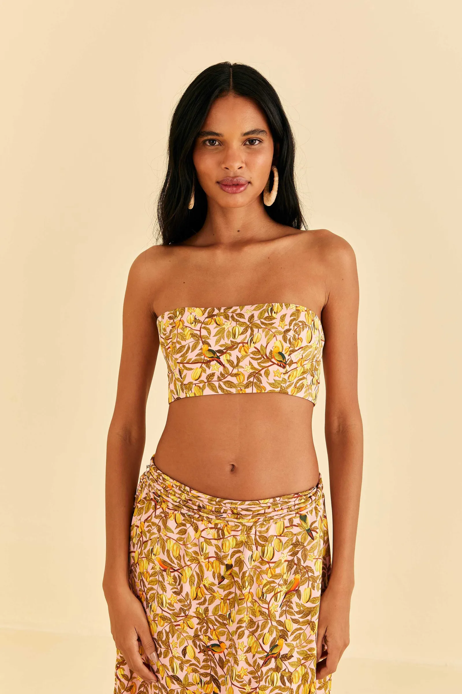  LIGHT PINK STAR FRUIT CROP TOP