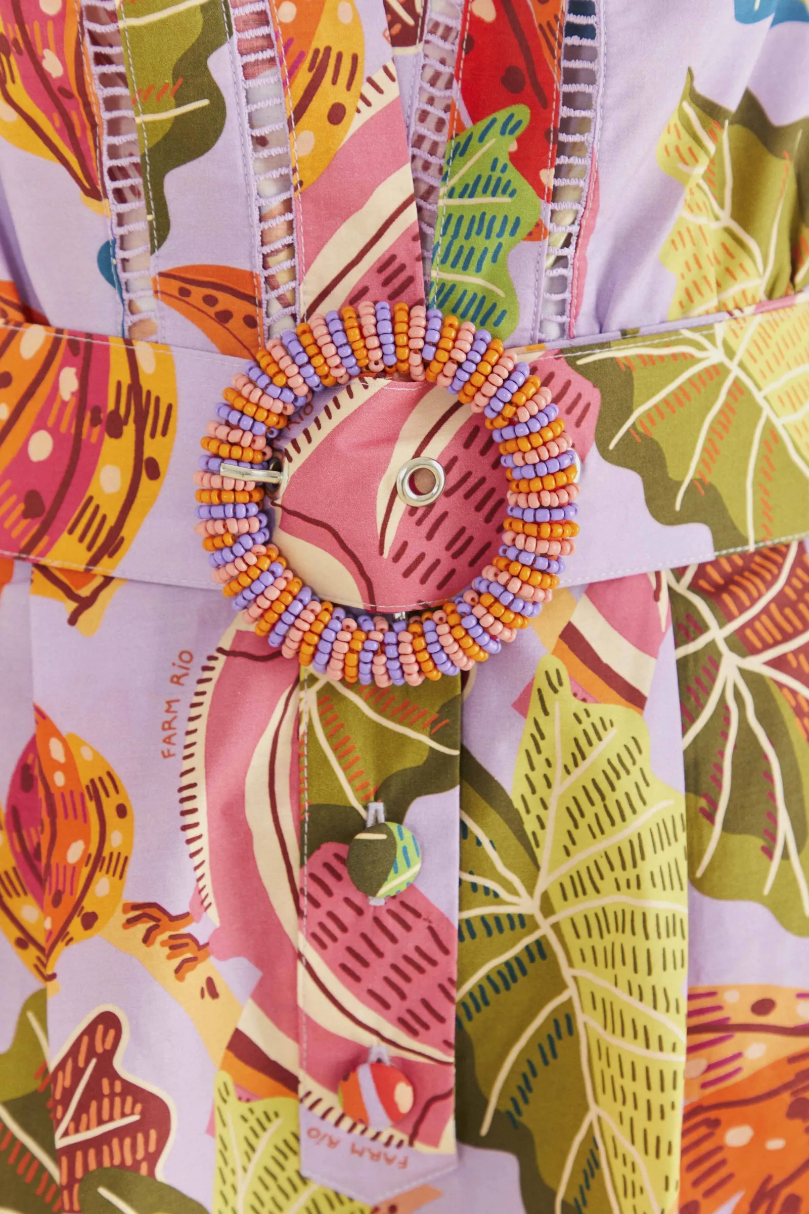 LILAC BEAKS & BANANAS V NECK ROMPER