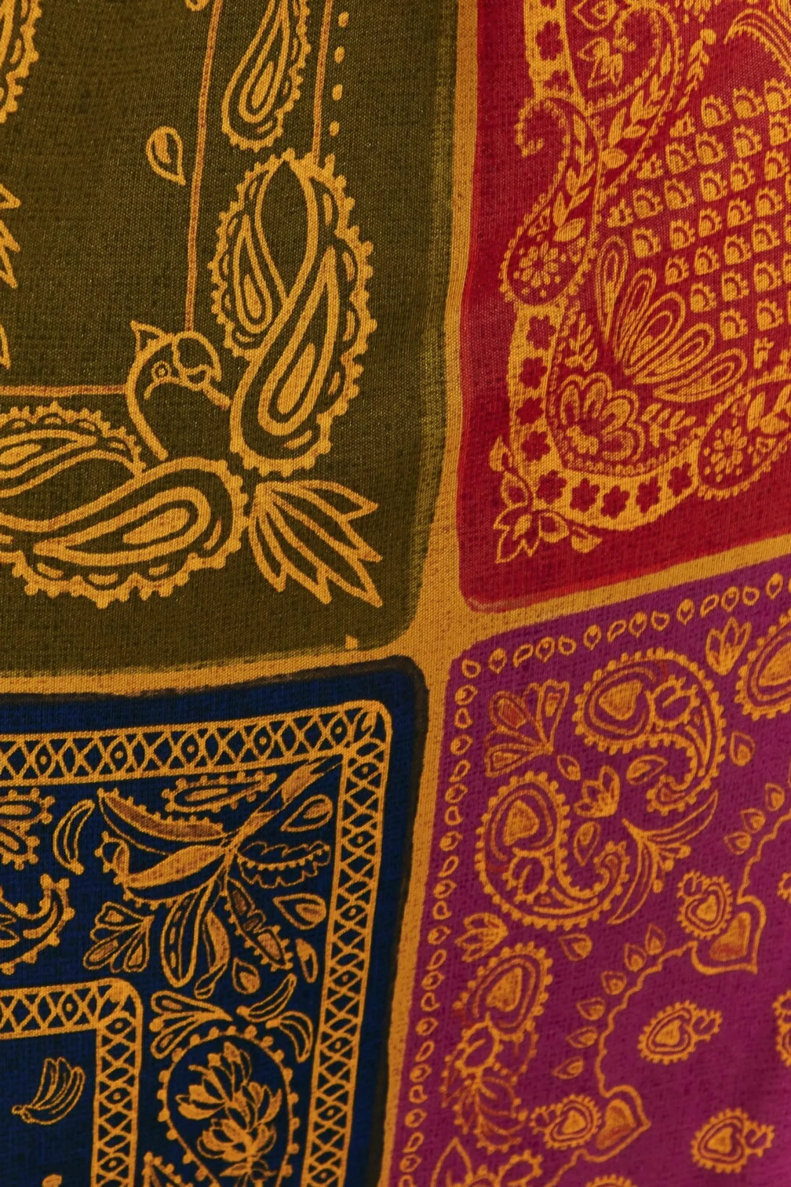 MULTICOLOR BANDANA DREAM CUT OUT MAXI DRESS