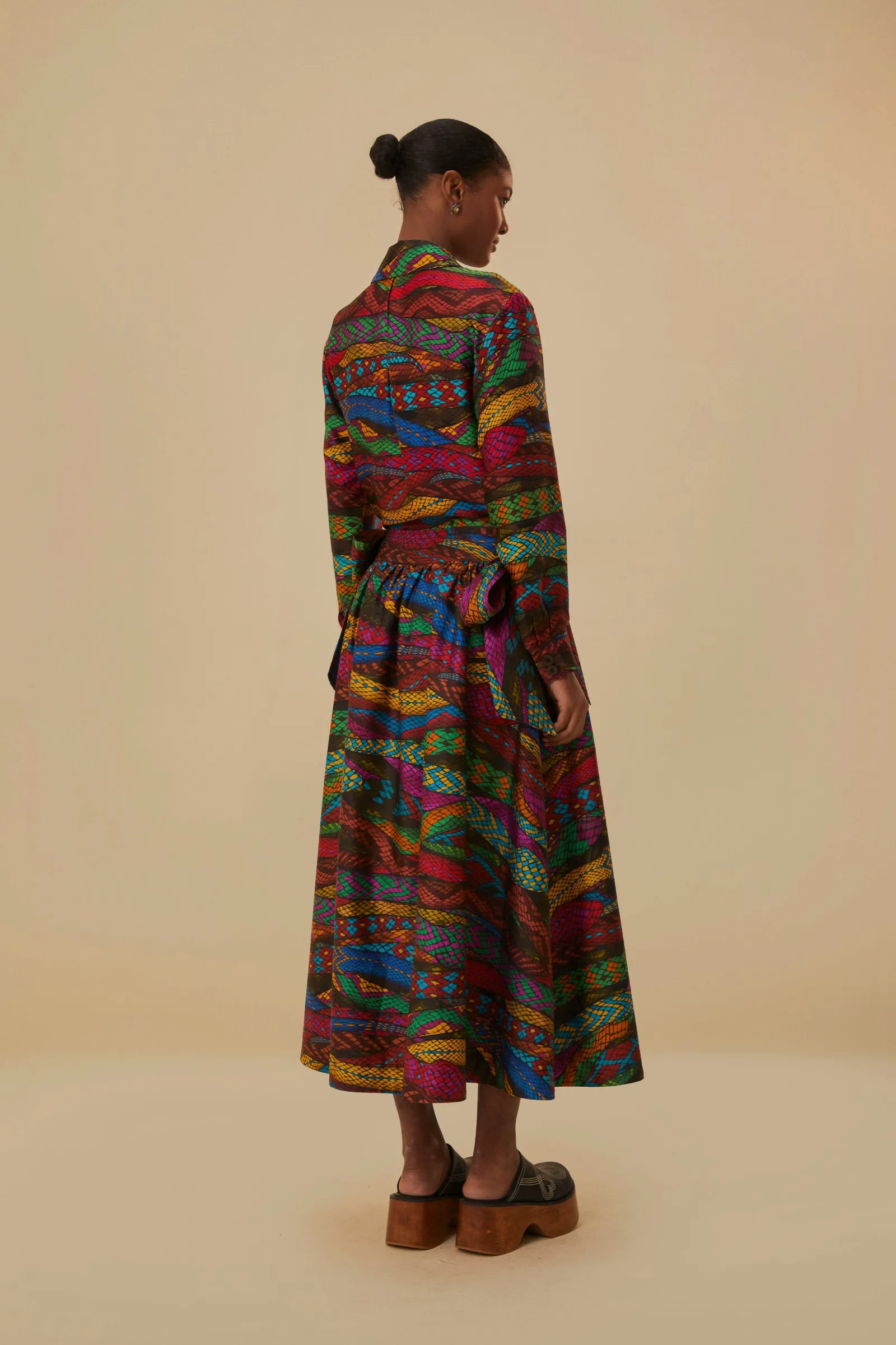 MULTICOLOR MIRAGE MIDI SKIRT