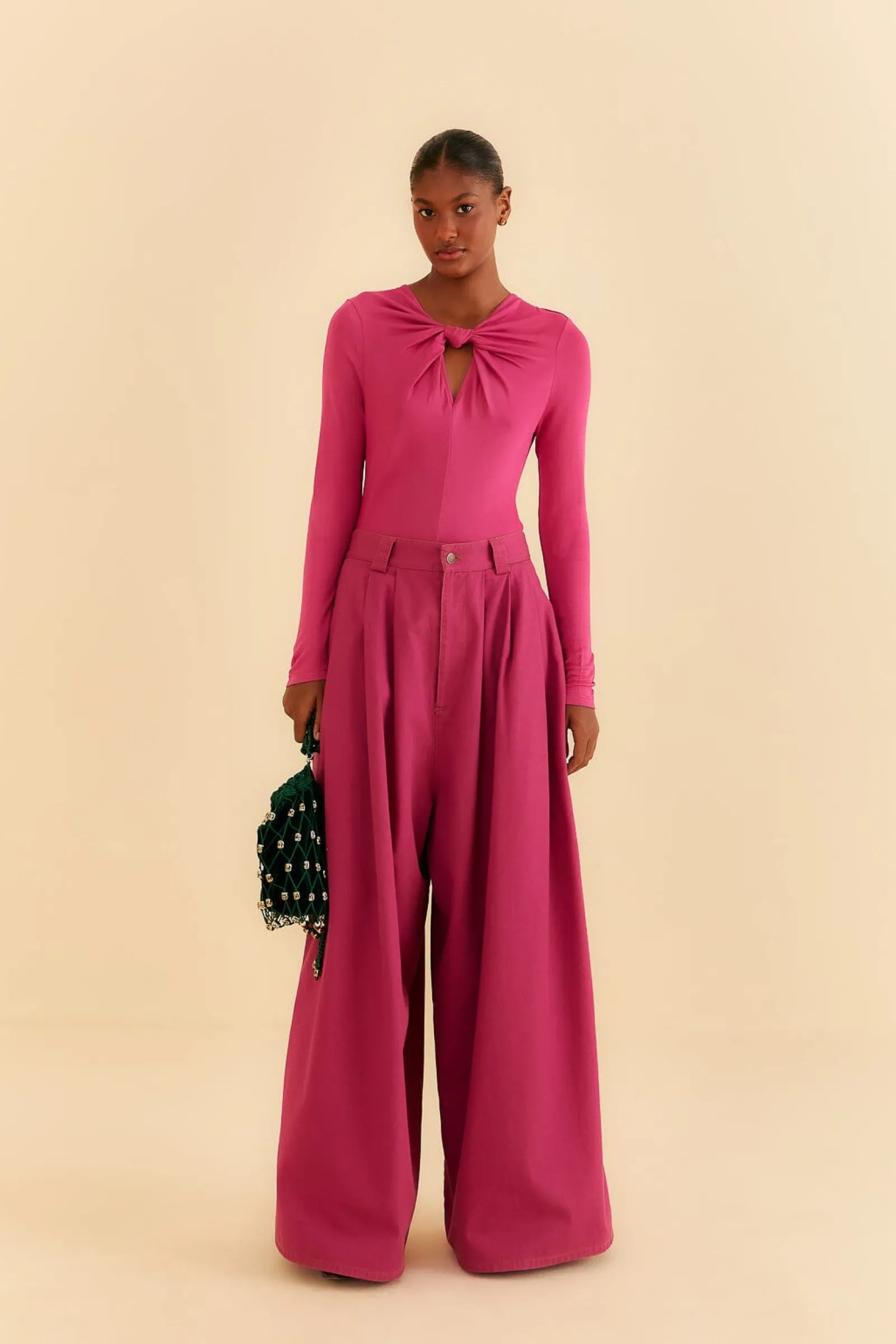 PINK LONG SLEEVE BODYSUIT