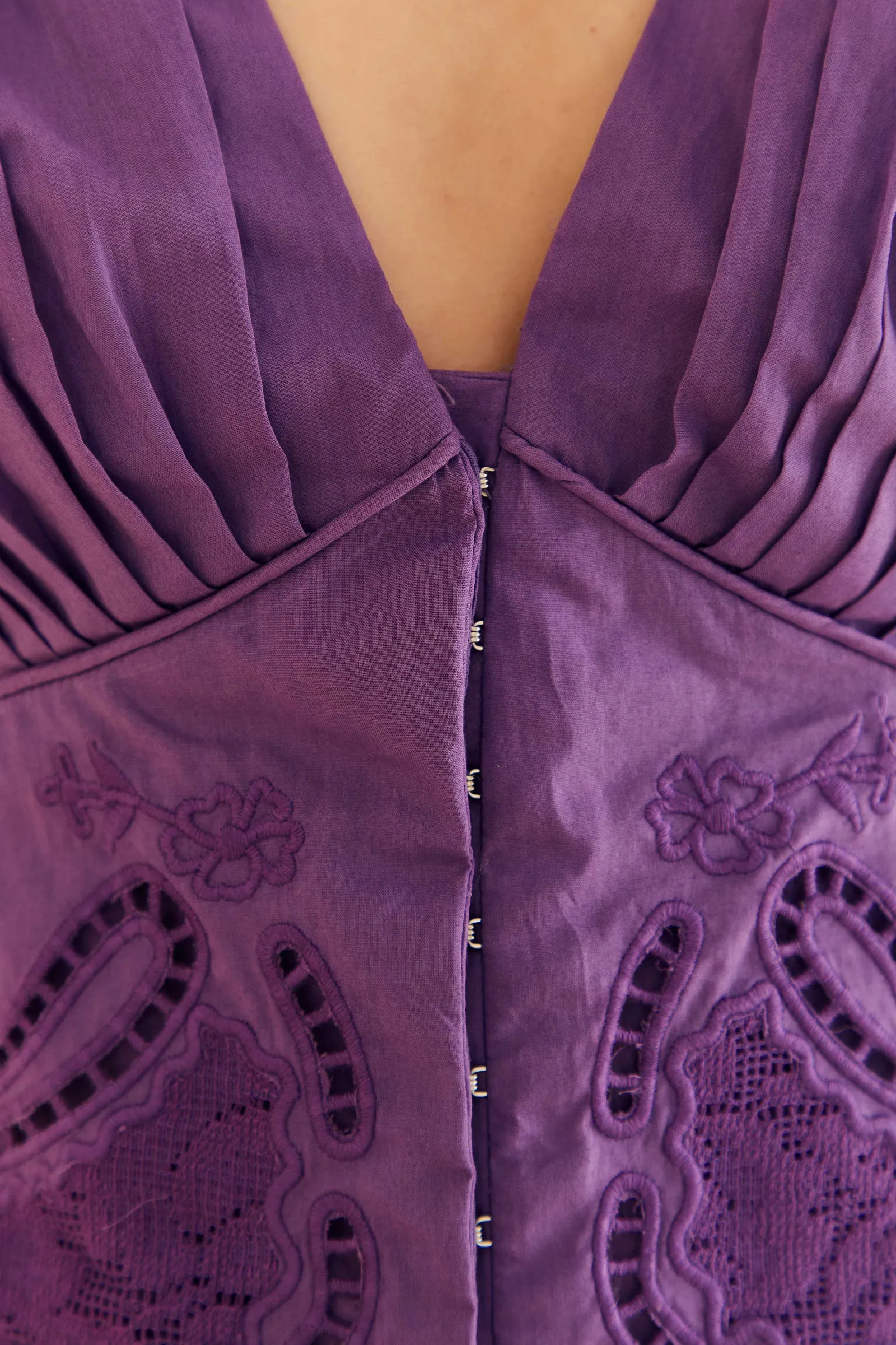 PURPLE CROPPED BLOUSE