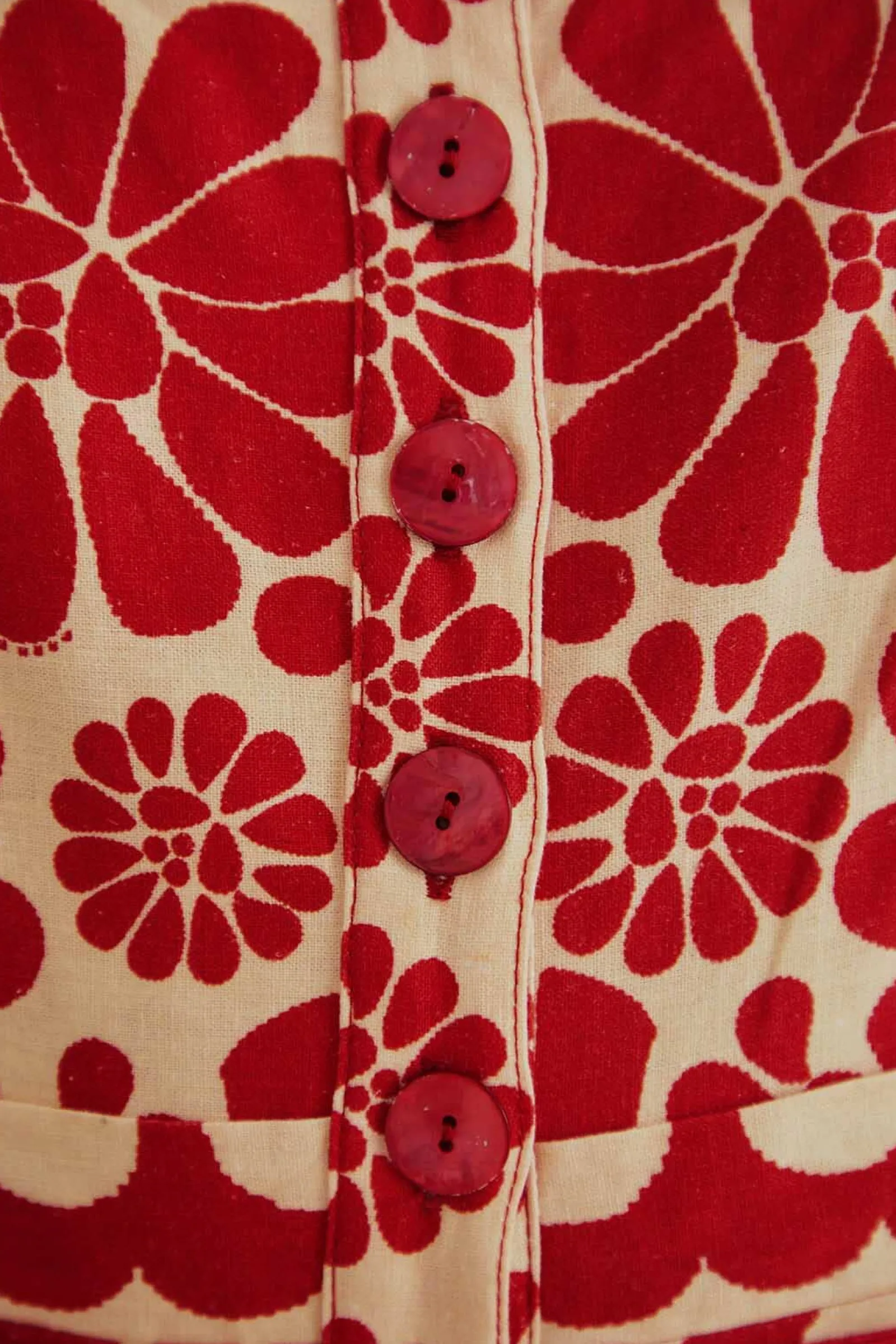 RED PALERMO SLEEVELESS ROMPER