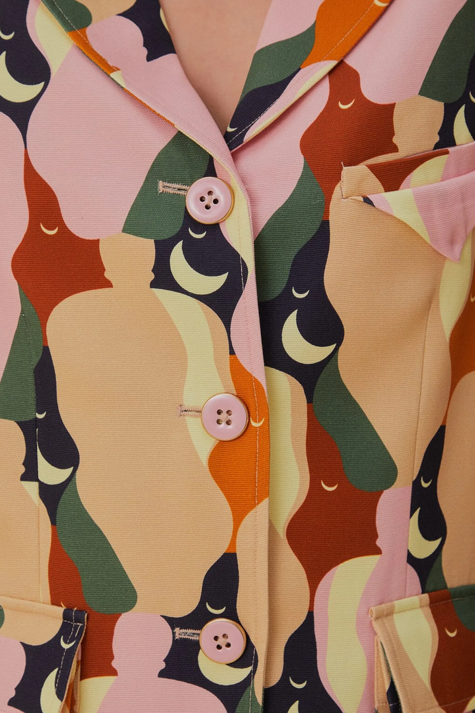 THE KISS MULTICOLOR CUT OUT BLAZER