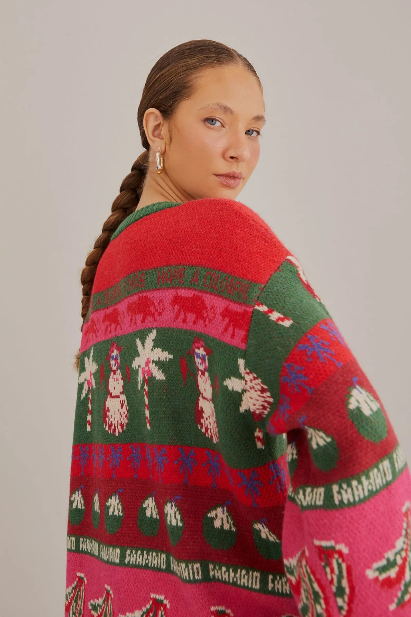 TROPICAL CHRISTMAS AINIKA CARDIGAN