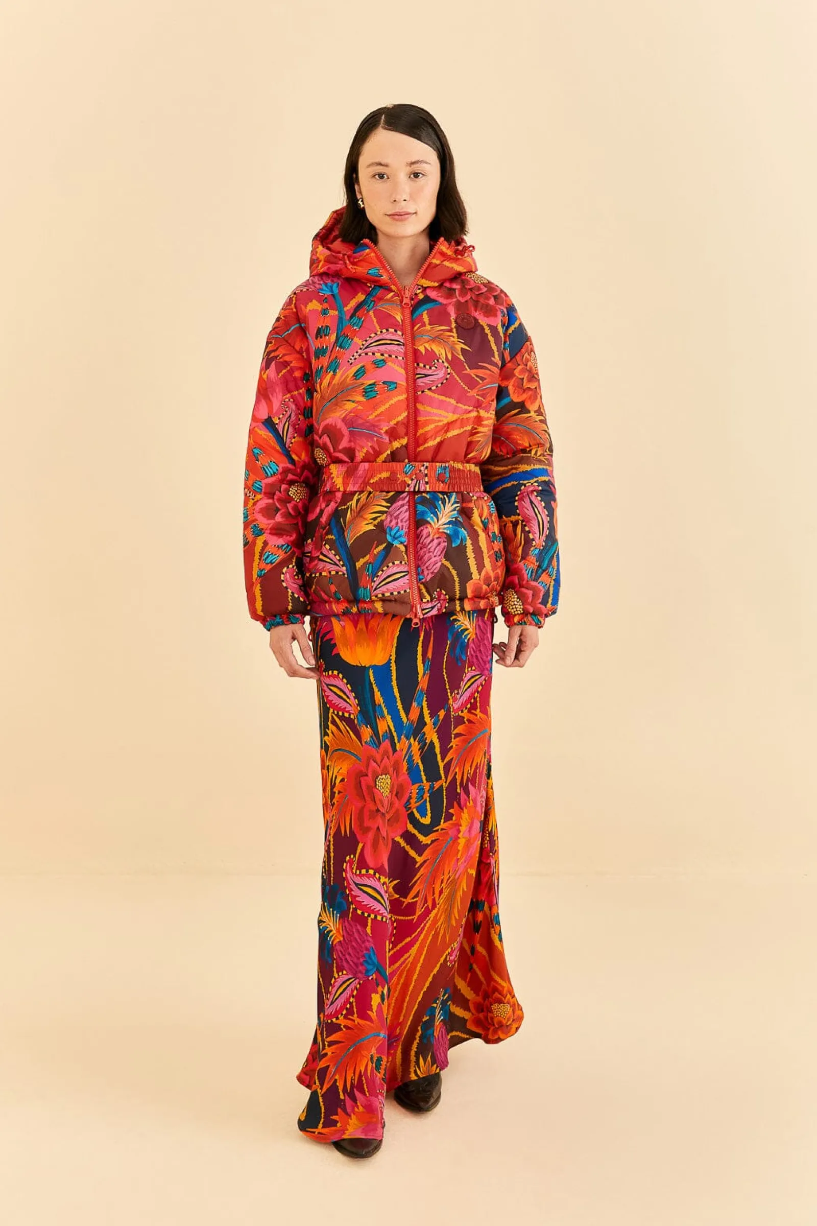 VINTAGE WAVE REVERSIBLE PUFFER JACKET