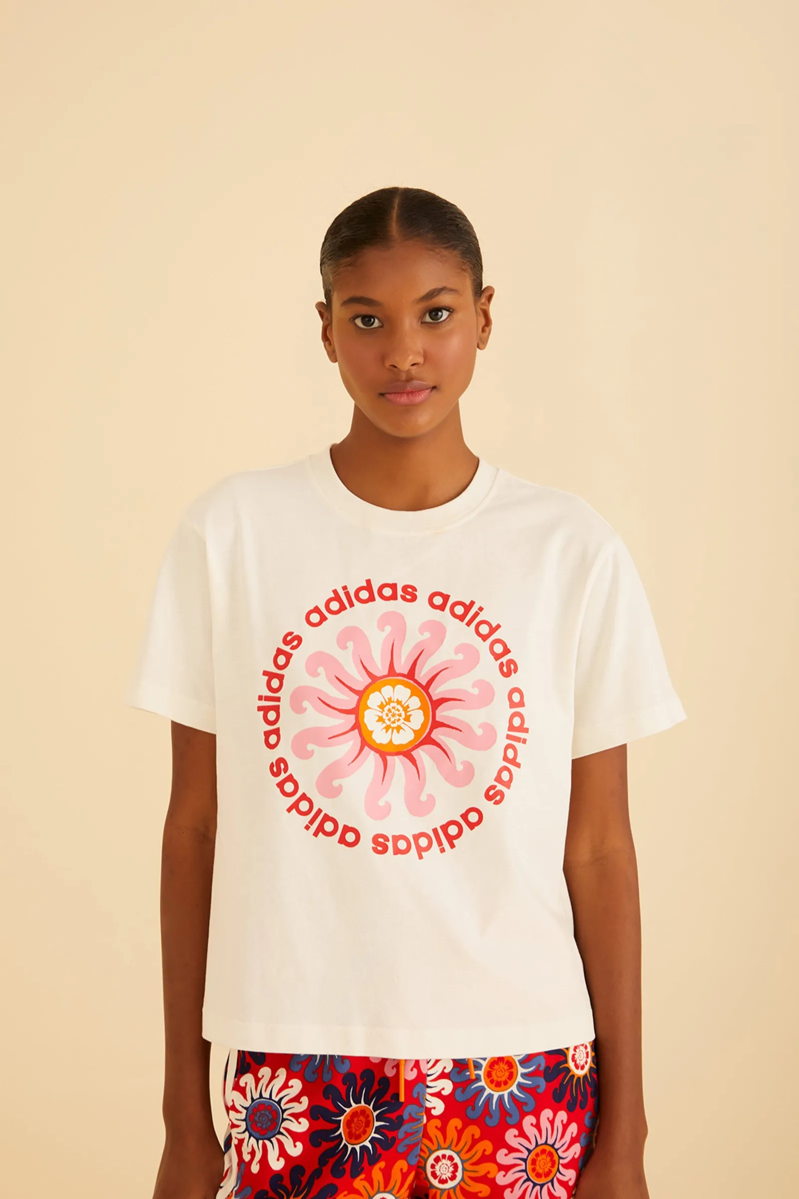  WHITE ADIDAS FARM GFX TEE