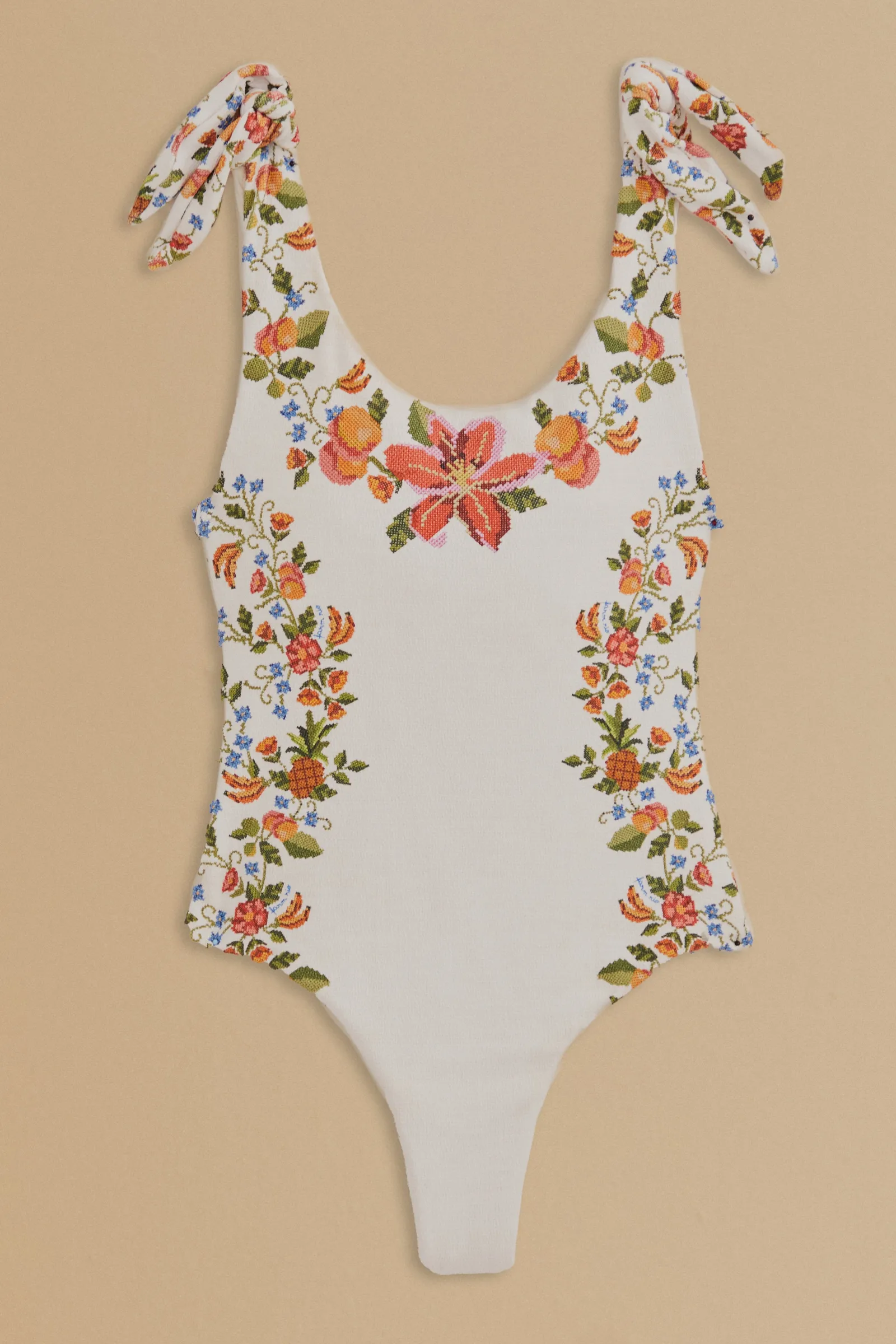 WHITE BANANA VITAMIN ONE PIECE SWIMSUIT